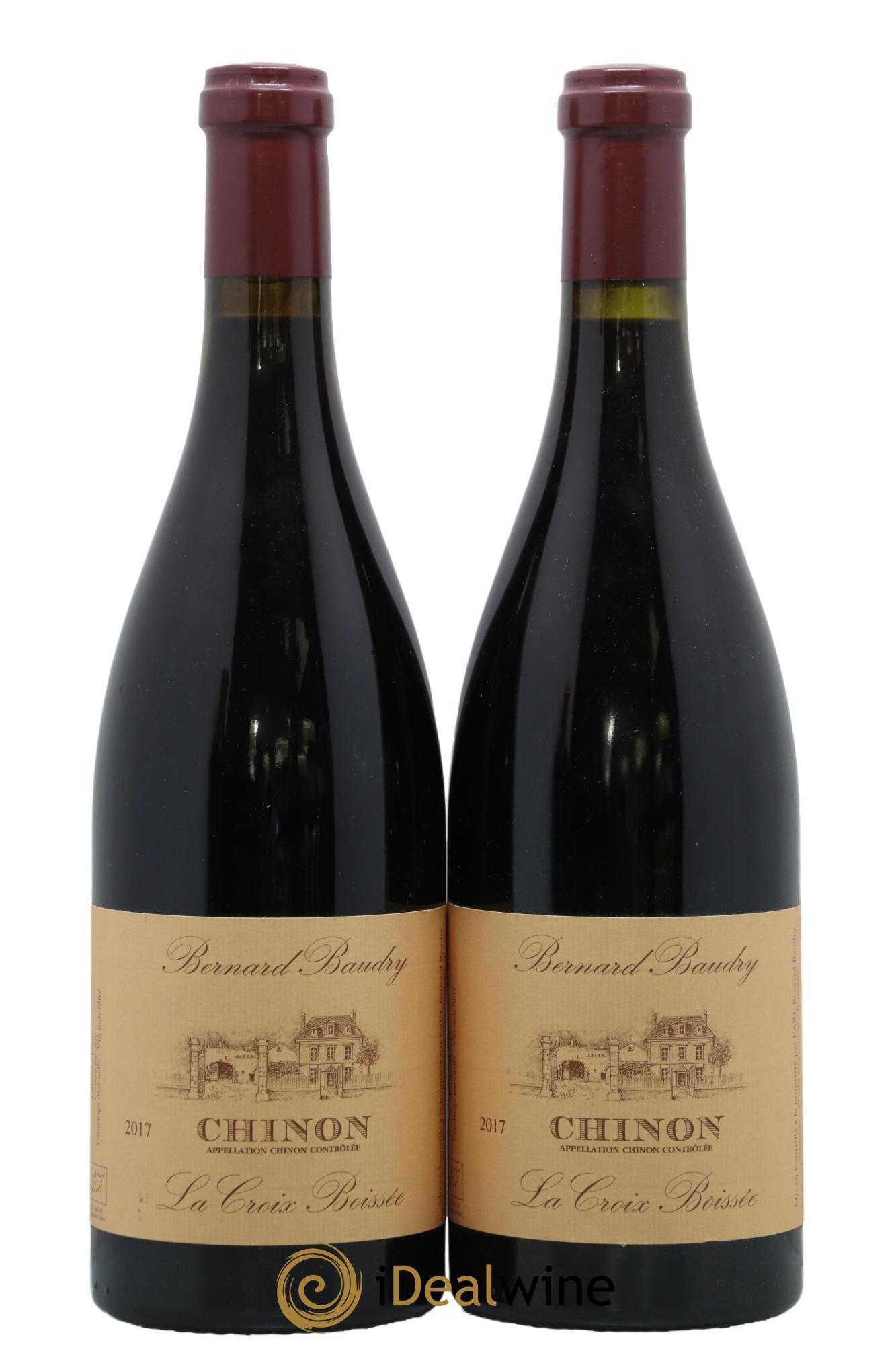 Chinon La Croix Boissée Bernard Baudry 2017 - Lot of 2 bottles - 0