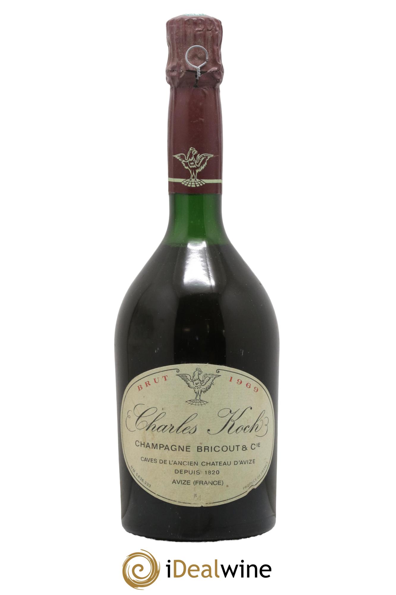 Champagne Bricout Charles Koch 1969 - Lot de 1 bouteille - 0
