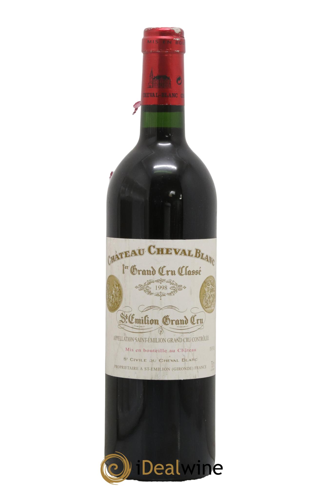 Château Cheval Blanc 1er Grand Cru Classé A 1998 - Lot de 1 bouteille - 0