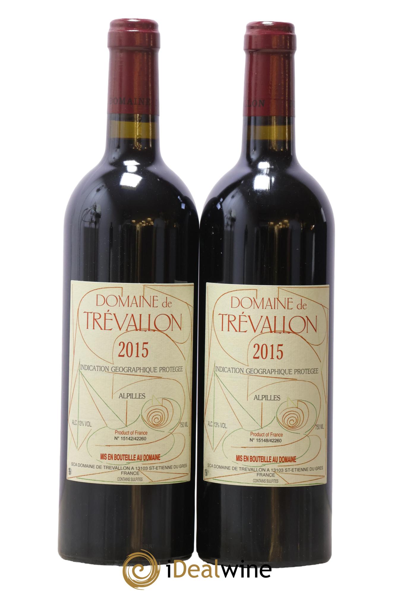 Alpilles Trévallon (Domaine de) Eloi Dürrbach 2015 - Lot of 2 bottles - 0