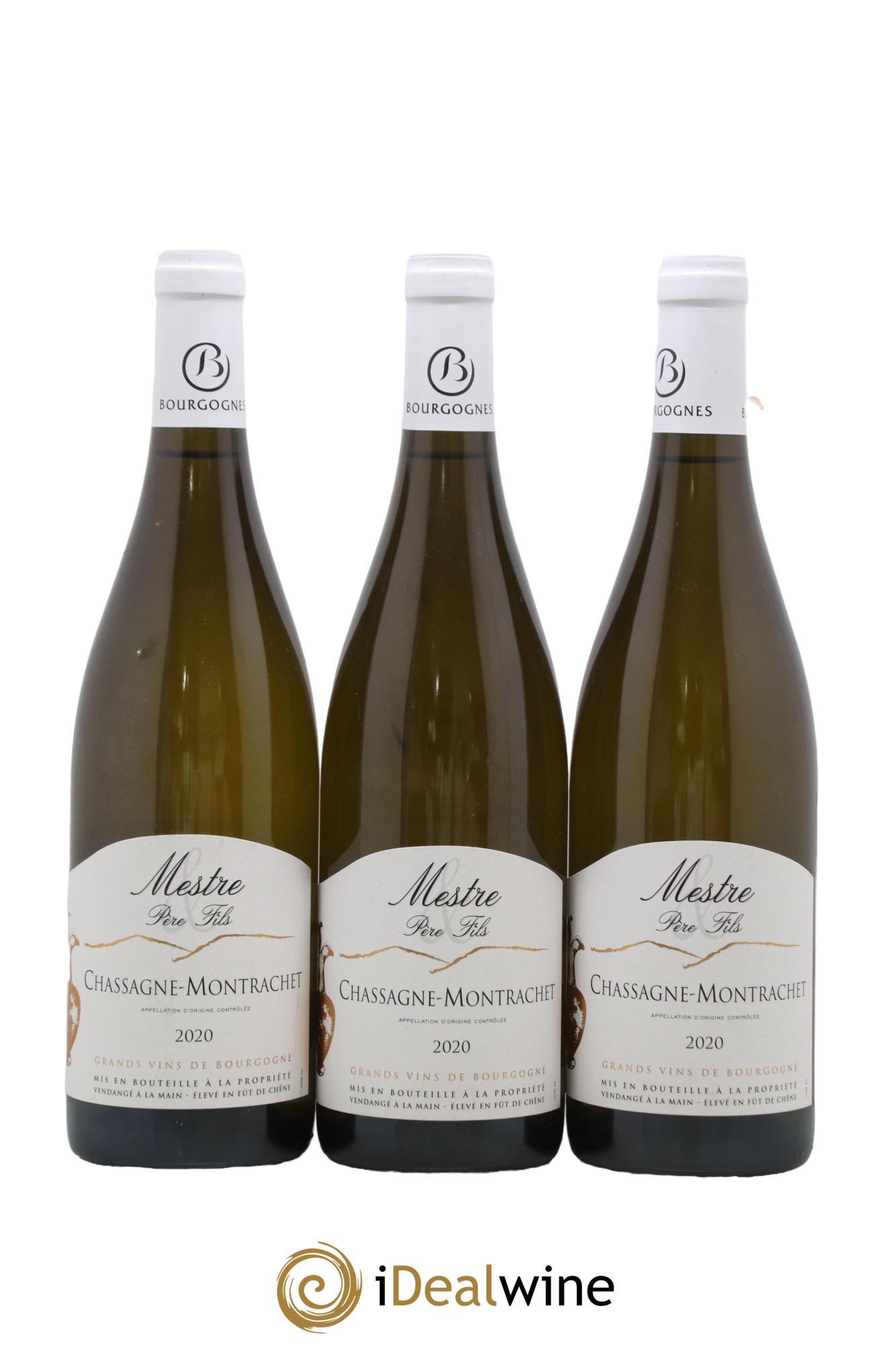 Chassagne-Montrachet Mestre 2020 - Lot de 3 bouteilles - 0
