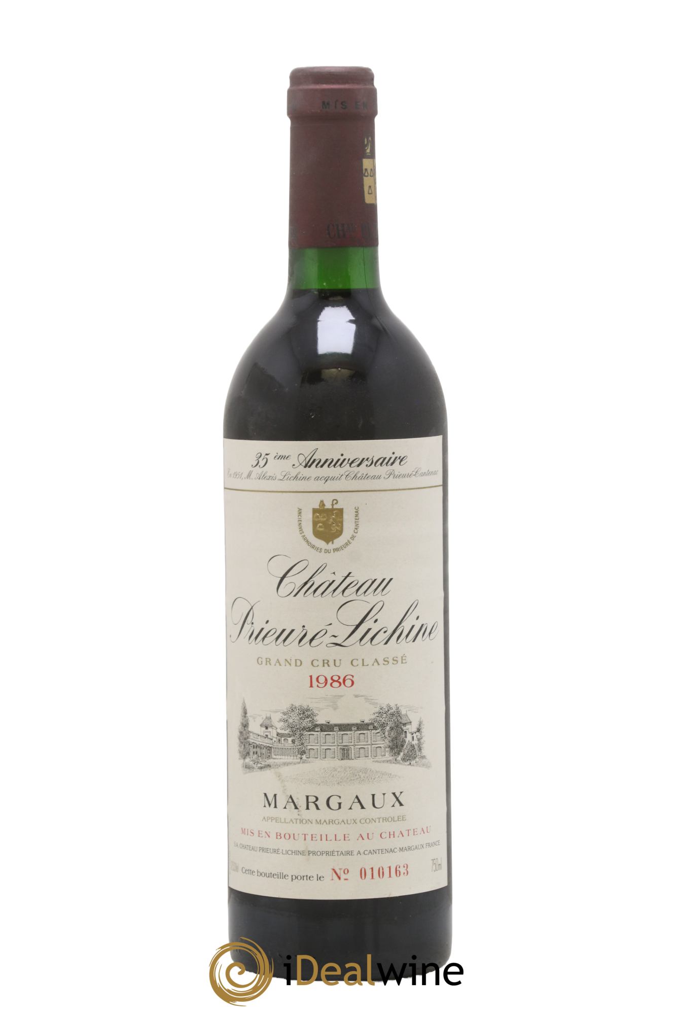 Château Prieuré Lichine 4ème Grand Cru Classé 1986 - Lotto di 1 bottiglia - 0