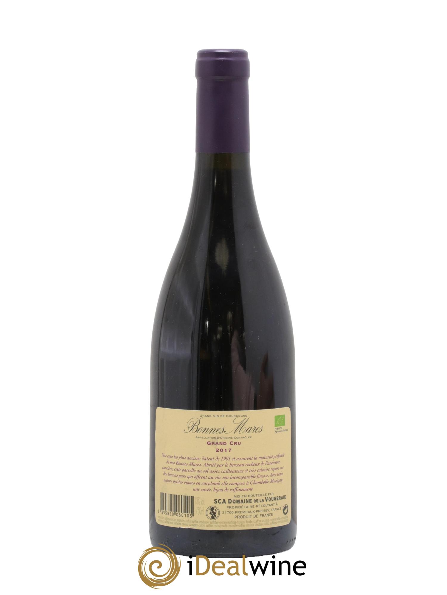 Bonnes-Mares Grand Cru La Vougeraie 2017 - Lot de 1 bouteille - 1