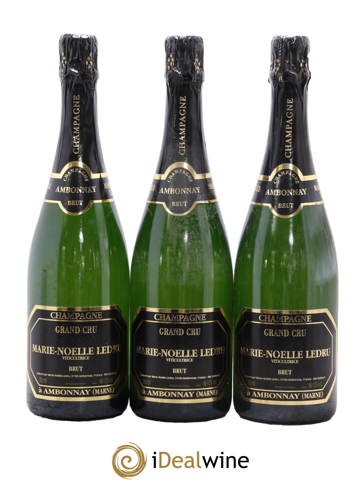 Brut Grand Cru Marie-Noëlle Ledru - Posten von 3 Flaschen - 0