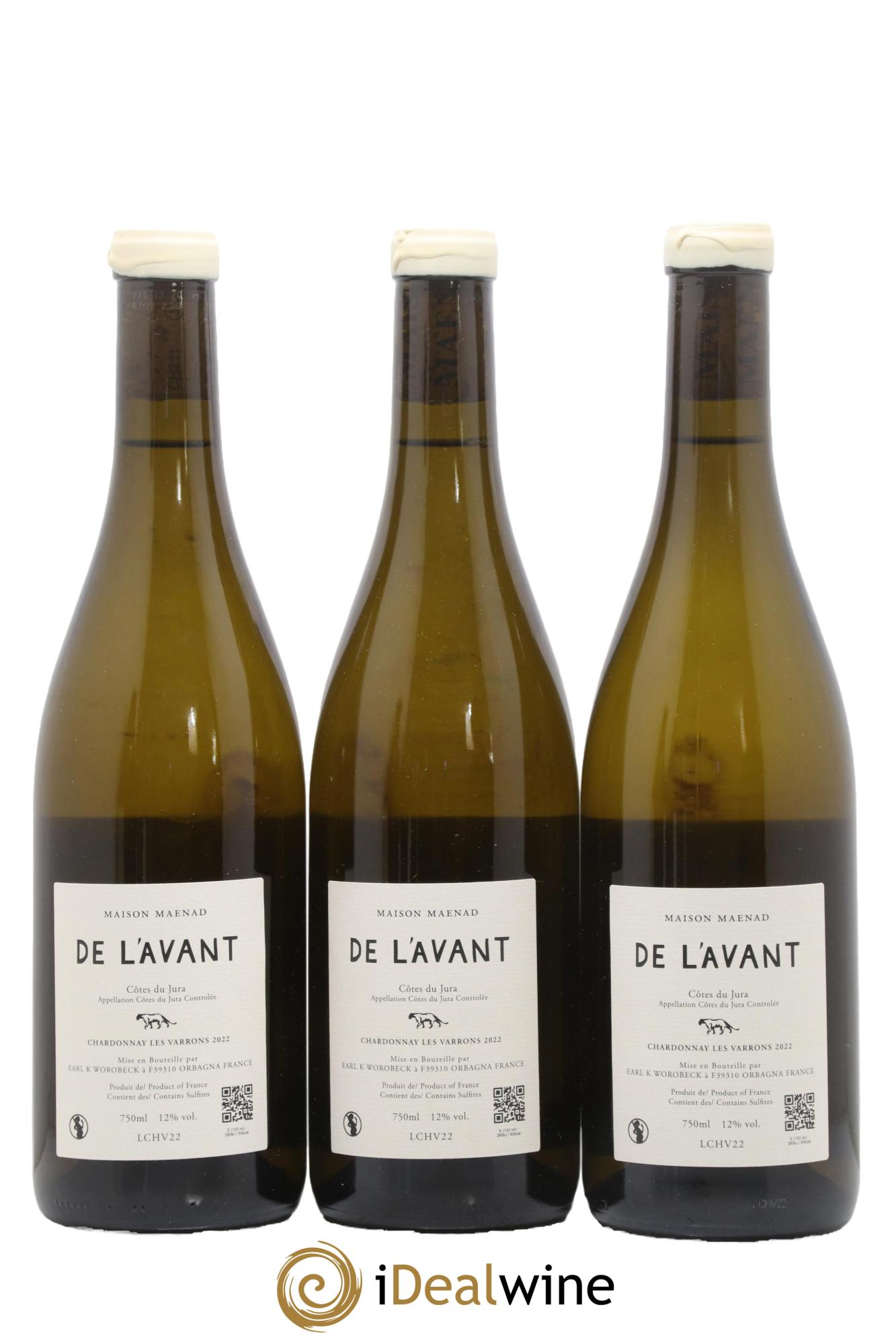 Côtes du Jura De L’Avant Maison Maenad 2022 - Lot de 3 bouteilles - 1