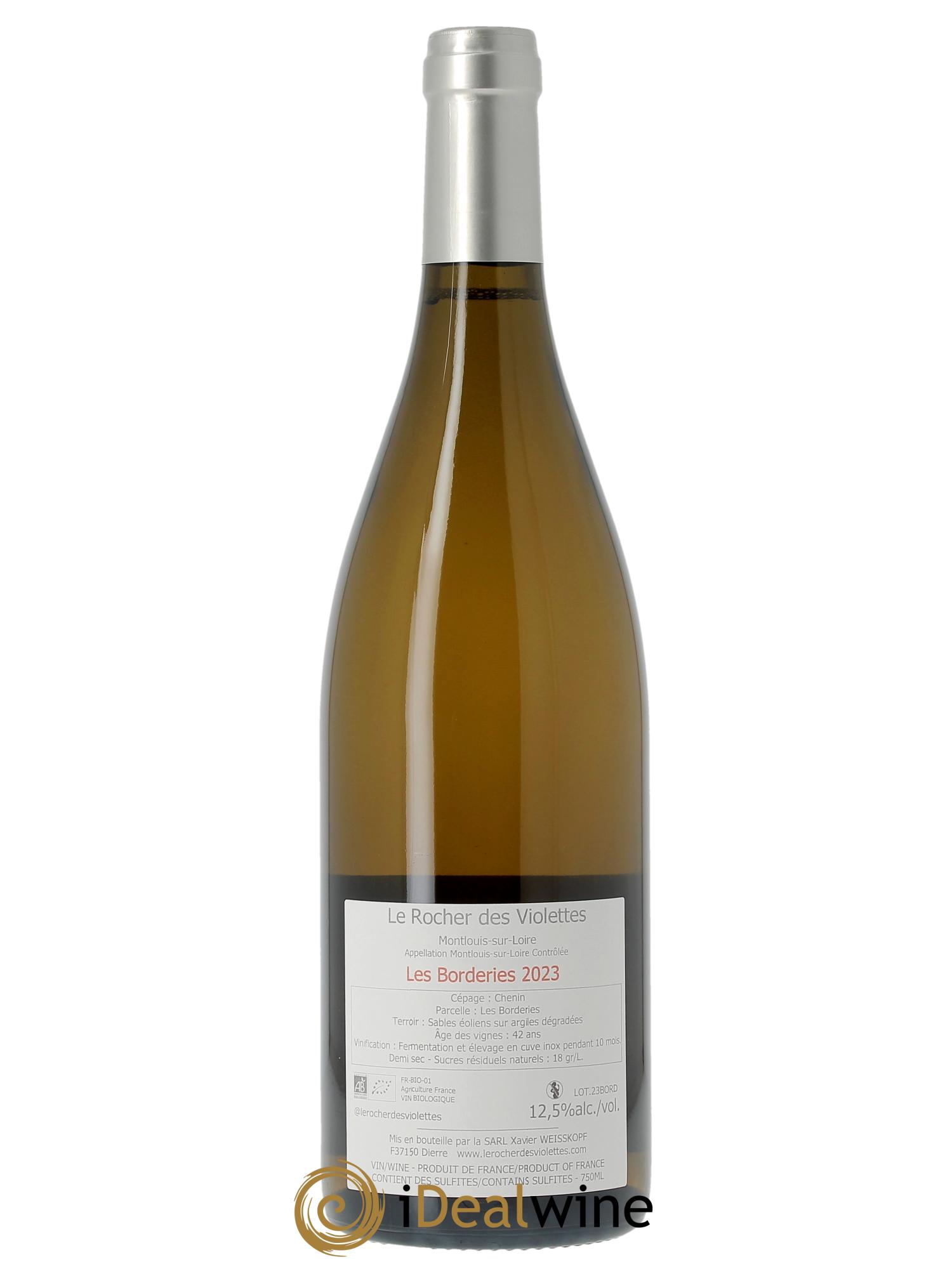 Montlouis-sur-Loire Les Borderies Le Rocher des Violettes  2023 - Posten von 1 Flasche - 1