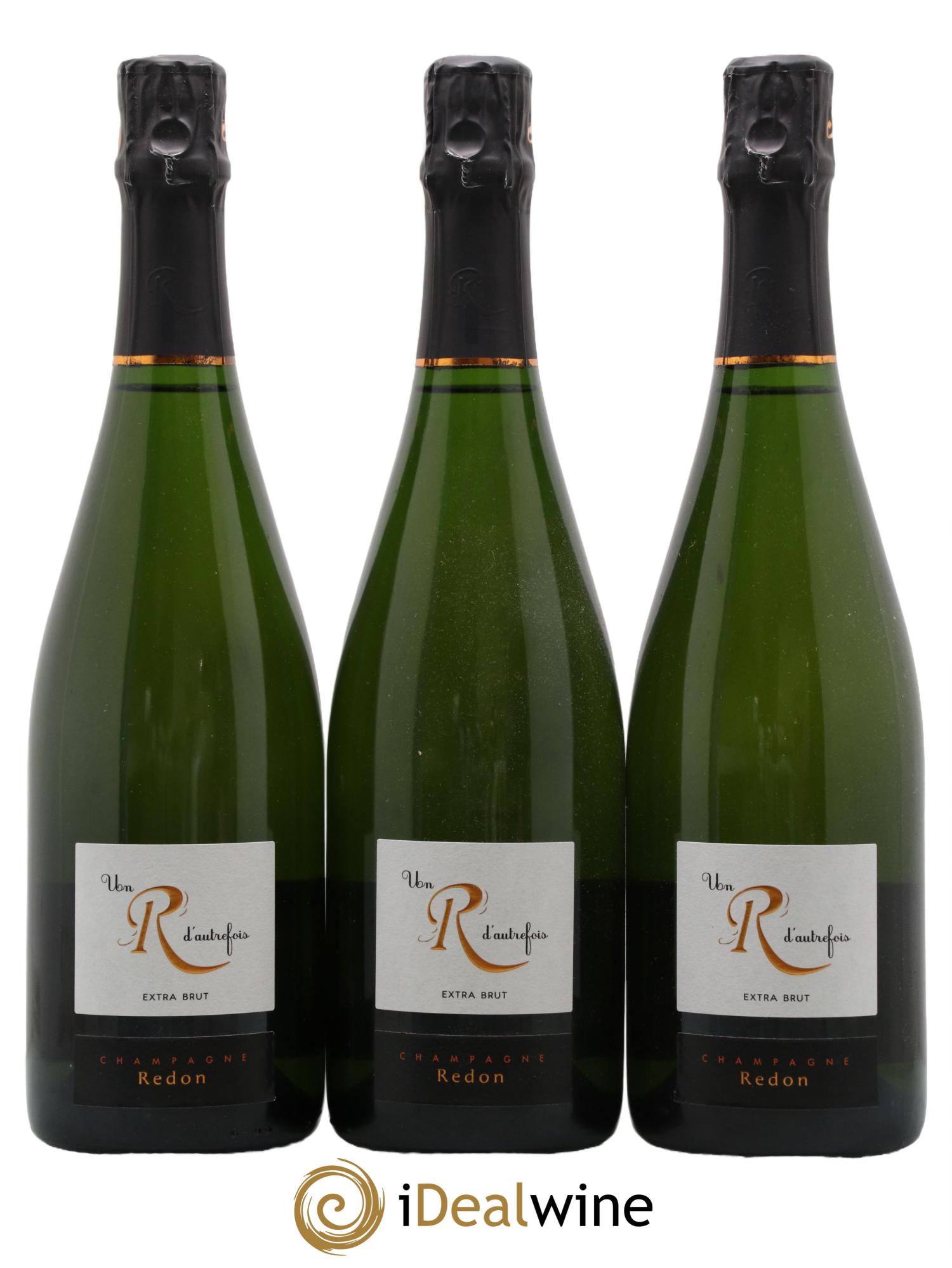 Champagne Premier Cru Extra Brut Un R D Autrefois Maison Redon - Lot de 3 bouteilles - 0