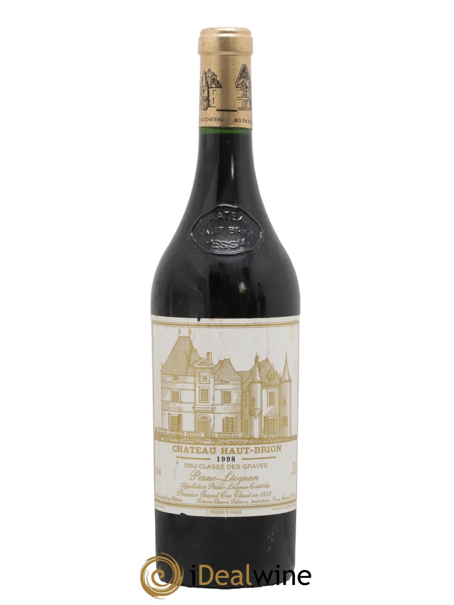 Château Haut Brion 1er Grand Cru Classé 1998 - Lot de 1 bouteille - 0