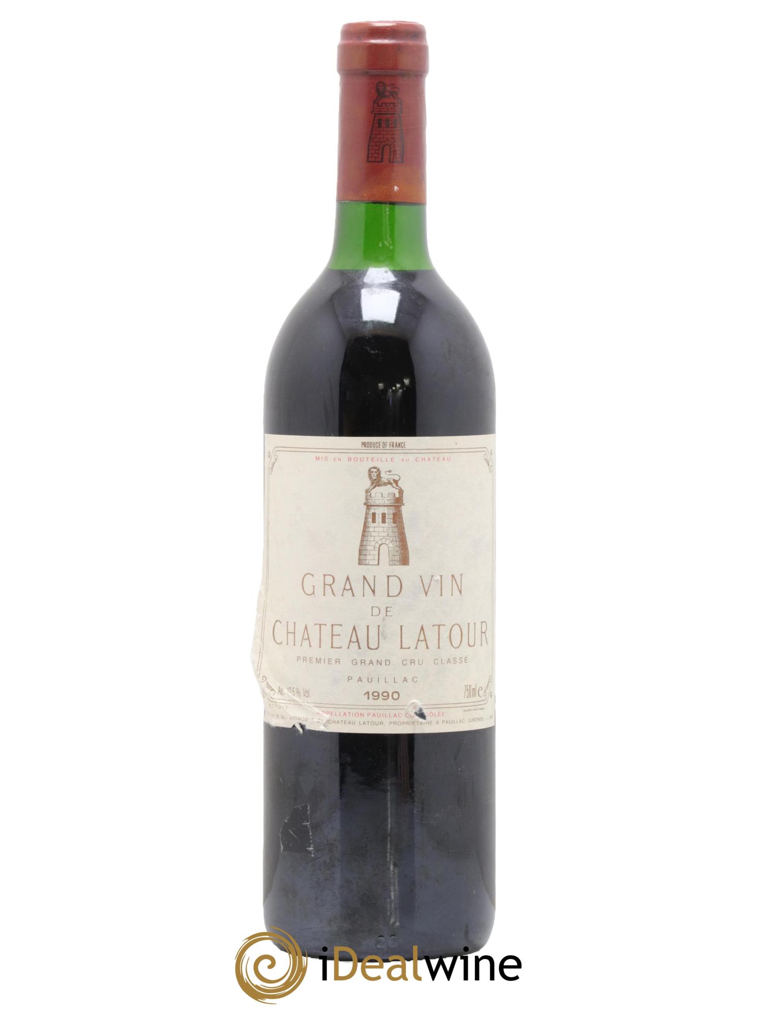 Château Latour 1er Grand Cru Classé 1990 - Lot de 1 bouteille - 0