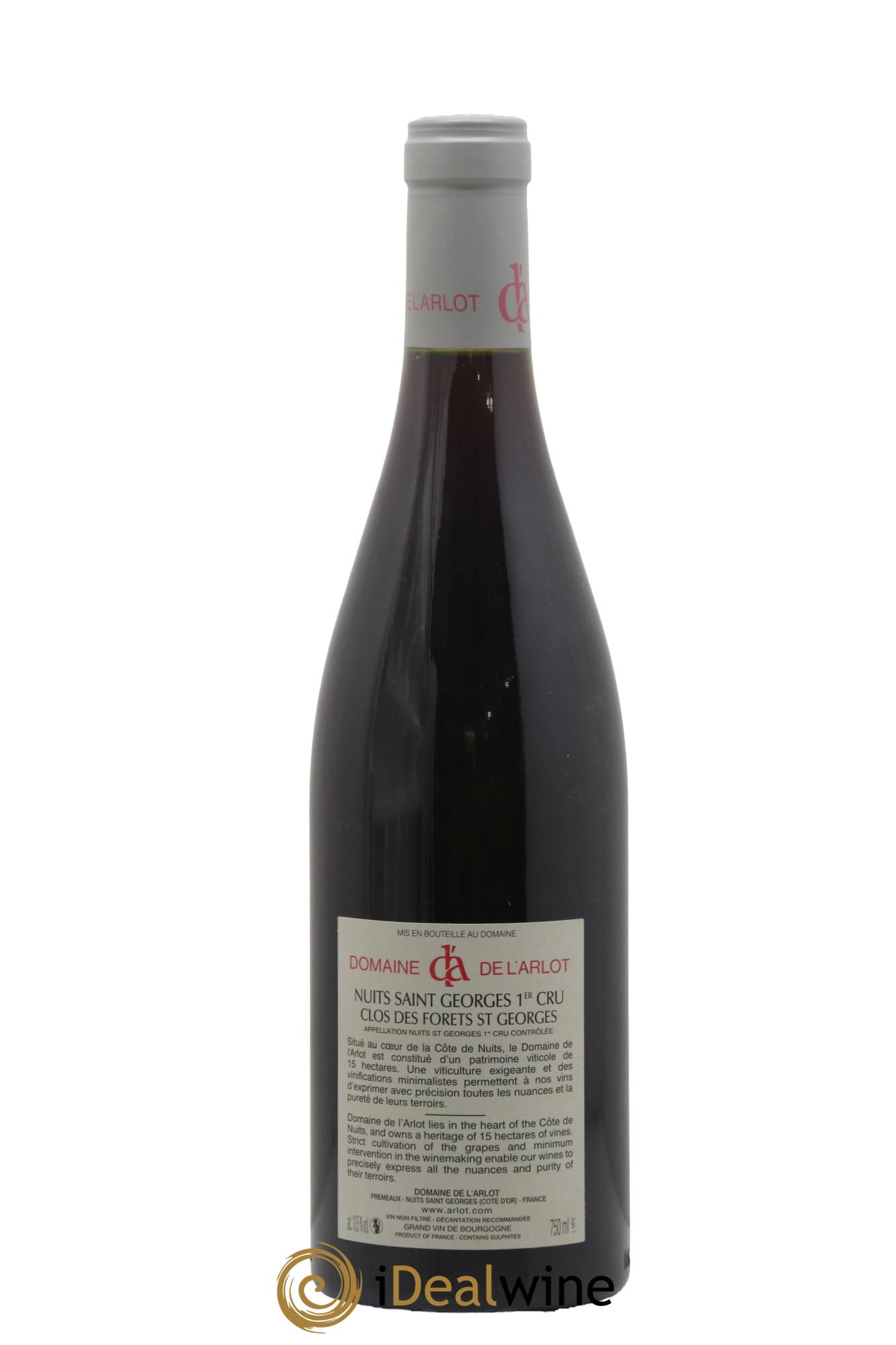 Nuits-Saint-Georges 1er Cru Clos des Forêts Saint-Georges Domaine de l'Arlot 2010 - Lot of 1 bottle - 1