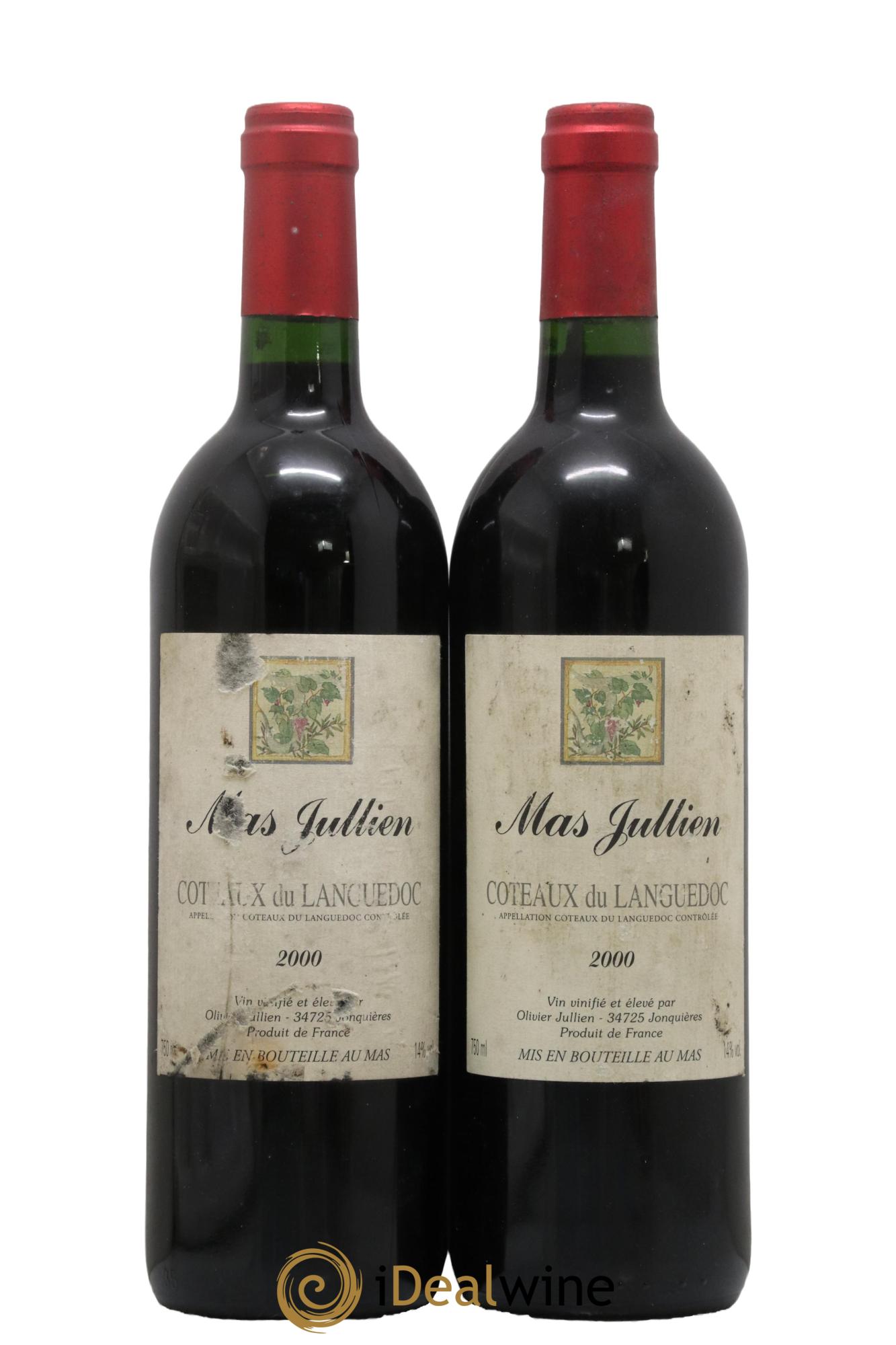 Coteaux du Languedoc - Terrasses du Larzac Mas Jullien Olivier Jullien 2000 - Lot of 2 bottles - 0