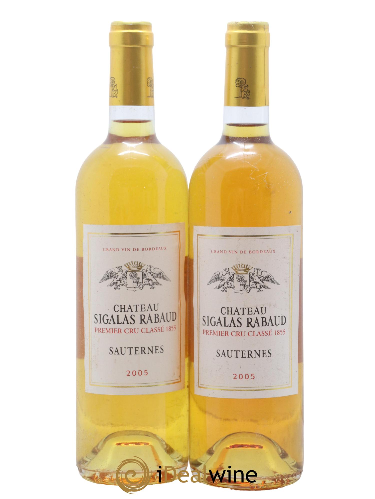 Château Sigalas Rabaud 1er Grand Cru Classé 2005 - Lotto di 2 bottiglie - 0