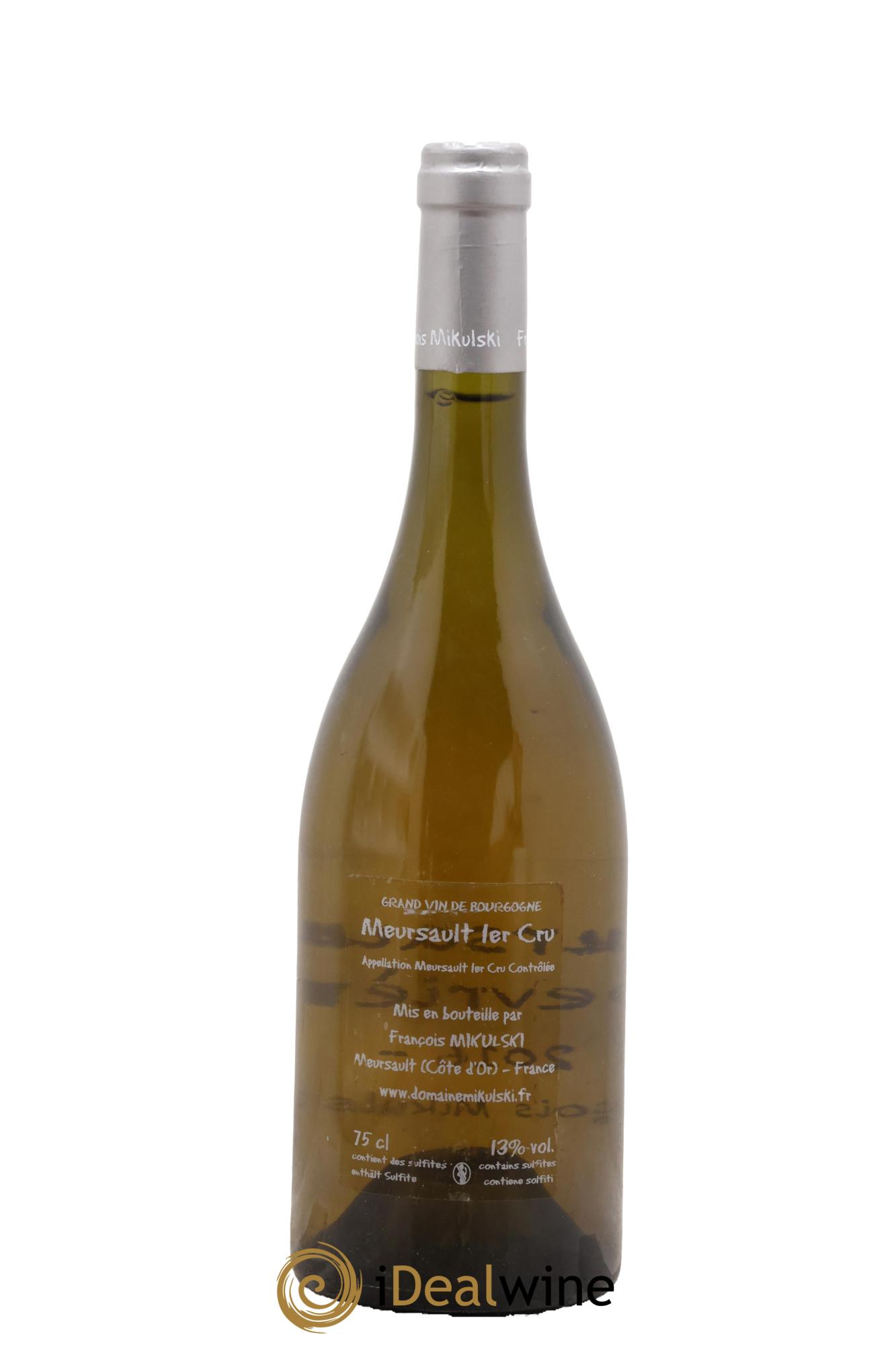 Meursault 1er Cru Les Genevrières François Mikulski 2016 - Lot de 1 bouteille - 1