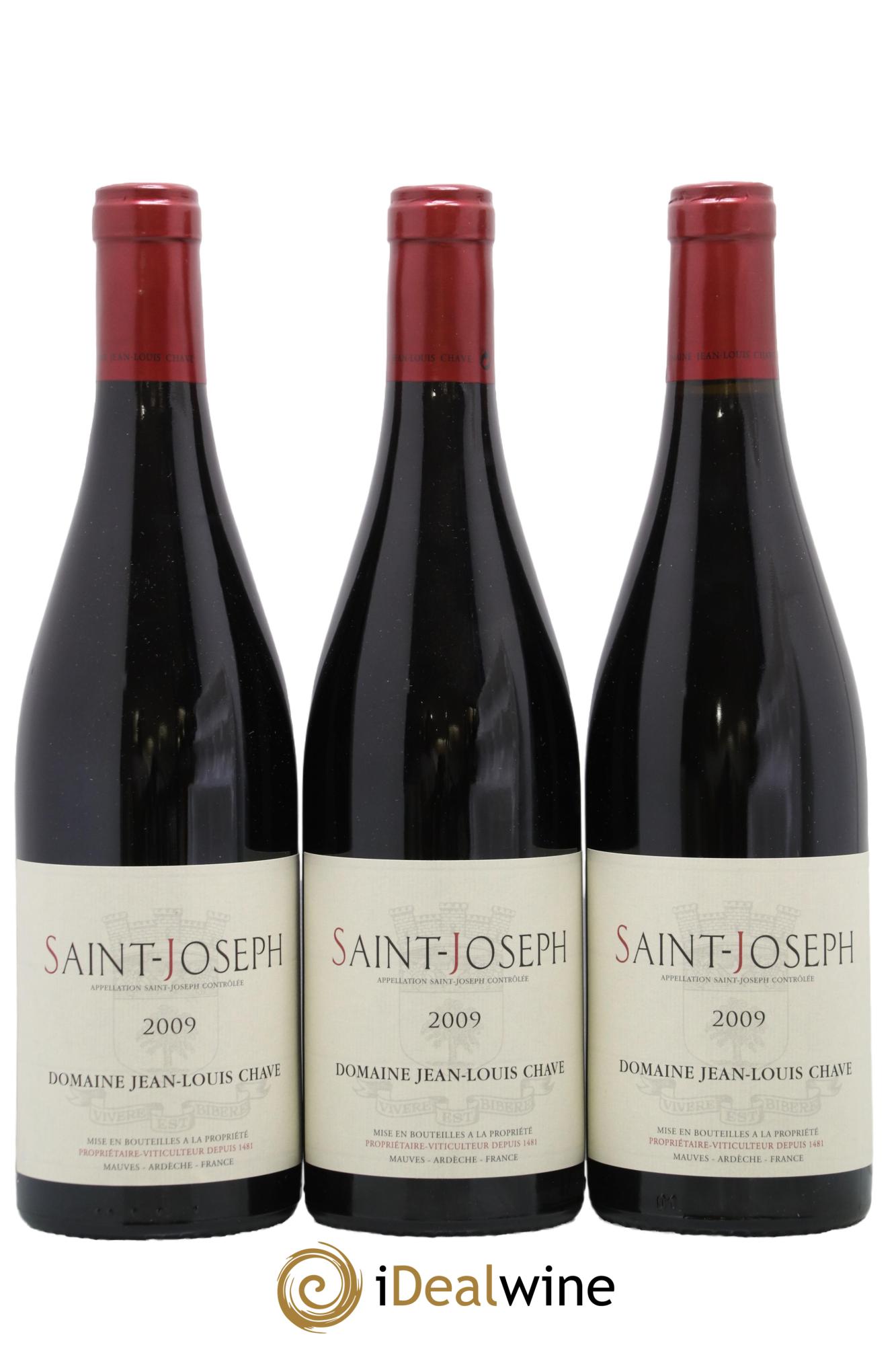 Saint-Joseph Jean-Louis Chave 2009 - Posten von 3 Flaschen - 0
