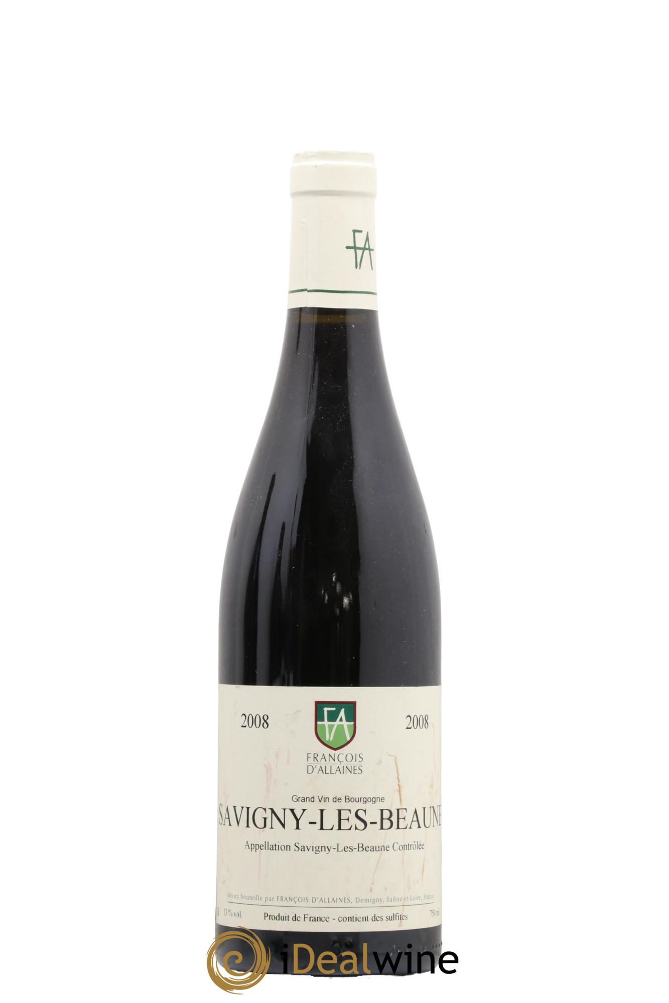 Savigny-lès-Beaune Francois D'Allaine 2008 - Lot de 1 bouteille - 0