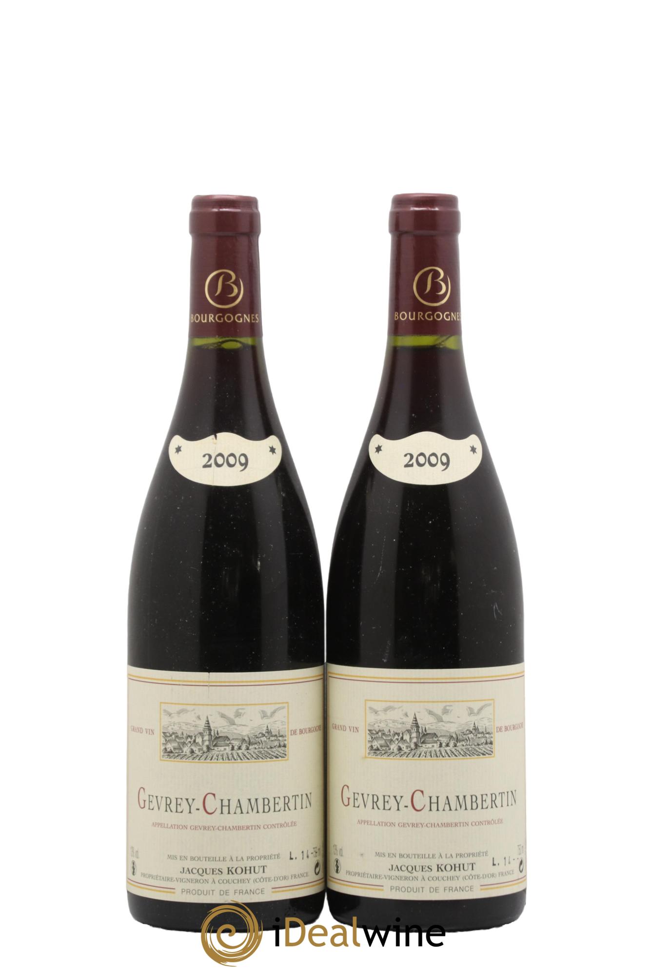 Gevrey-Chambertin Jacques Kohut 2009 - Posten von 2 Flaschen - 0