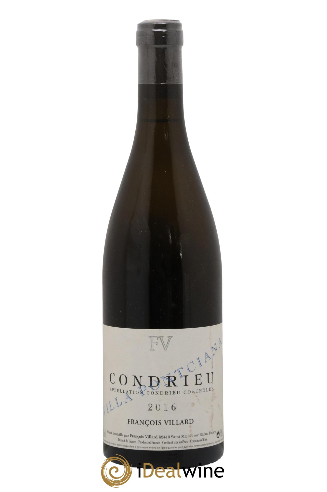 Condrieu Villa Pontciana François Villard 2016 - Lot de 1 bouteille - 0