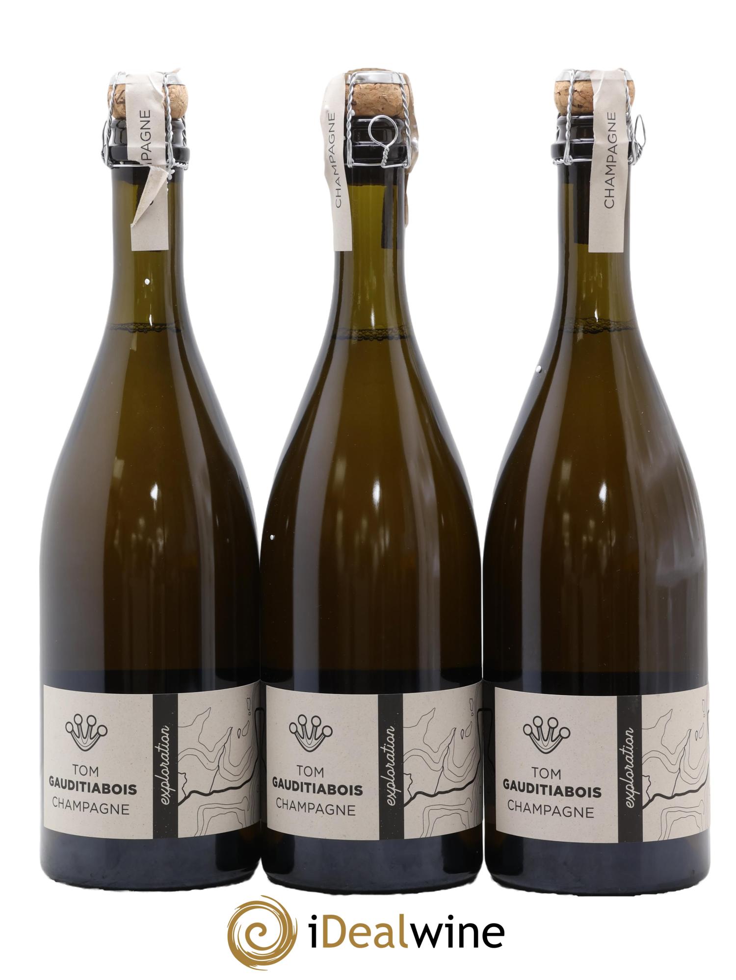 Champagne E 05 Tom Gauditiabois 2020 - Lot de 3 bouteilles - 0