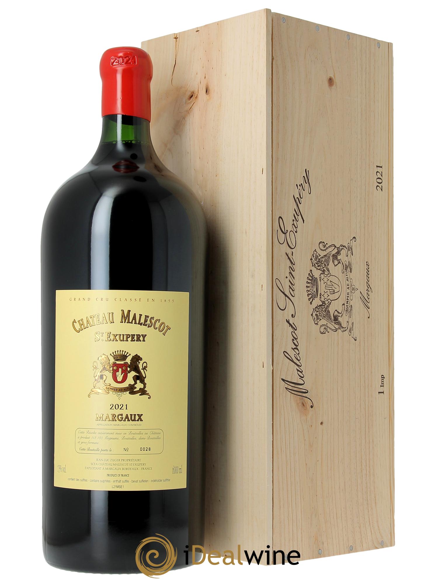 Château Malescot Saint-Exupéry 3ème Grand Cru Classé 2021 - Lot de 1 impériale - 0