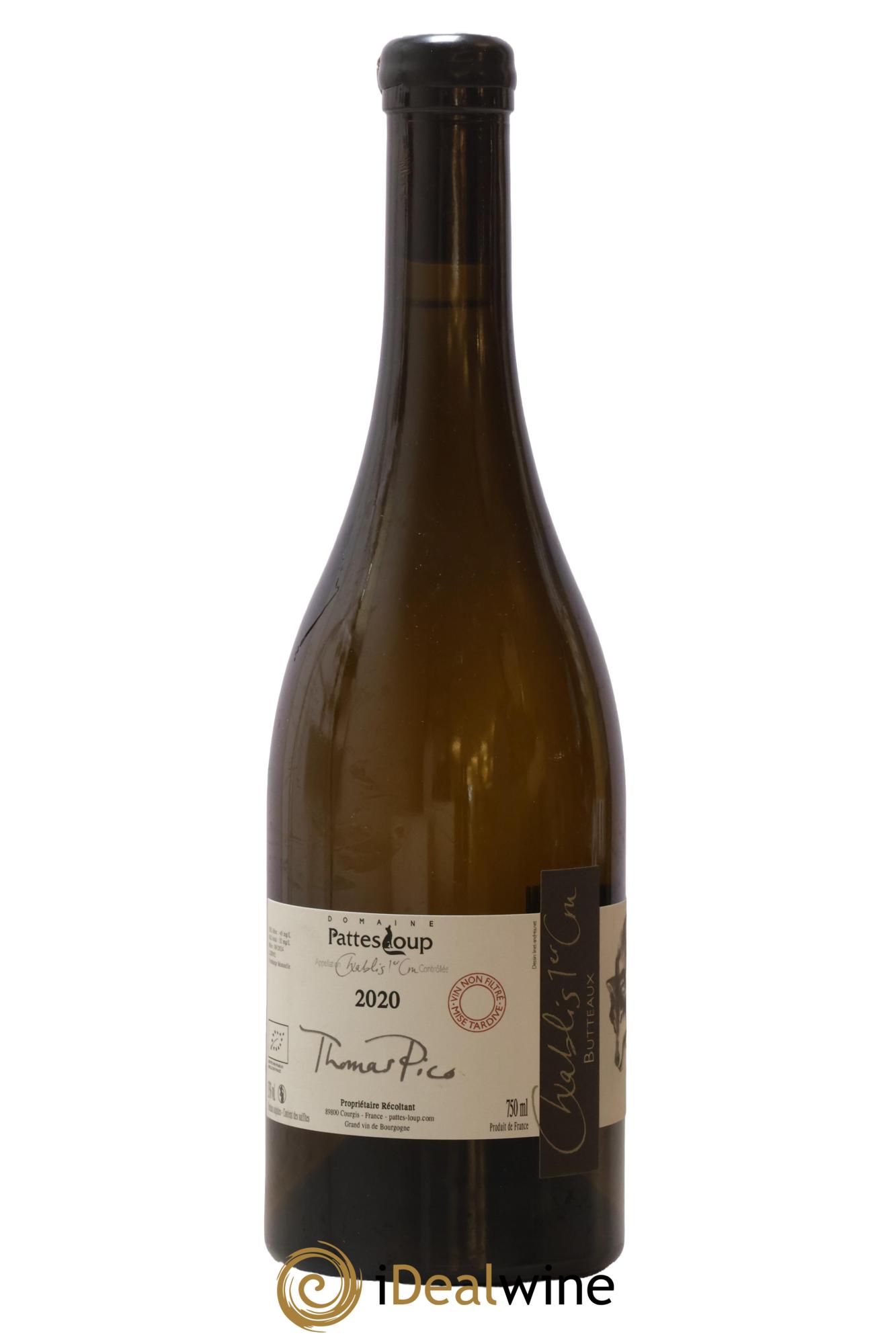 Chablis 1er Cru Butteaux Pattes Loup (Domaine) 2020 - Posten von 1 Flasche - 1