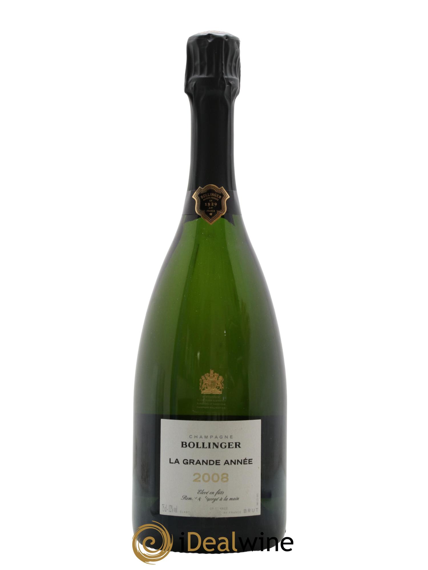 La Grande Année Brut Bollinger 2008 - Lot de 1 bouteille - 0