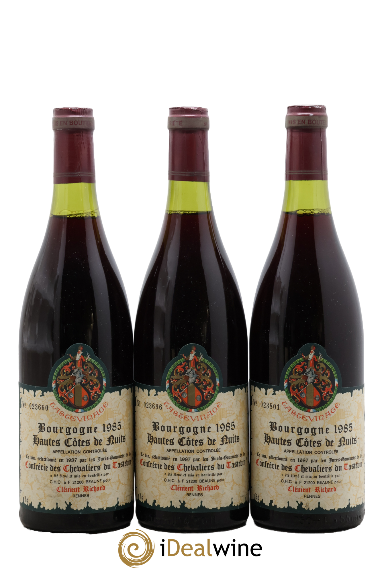 Hautes-Côtes de Nuits Tastevinage 1985 - Lot de 3 bouteilles - 0
