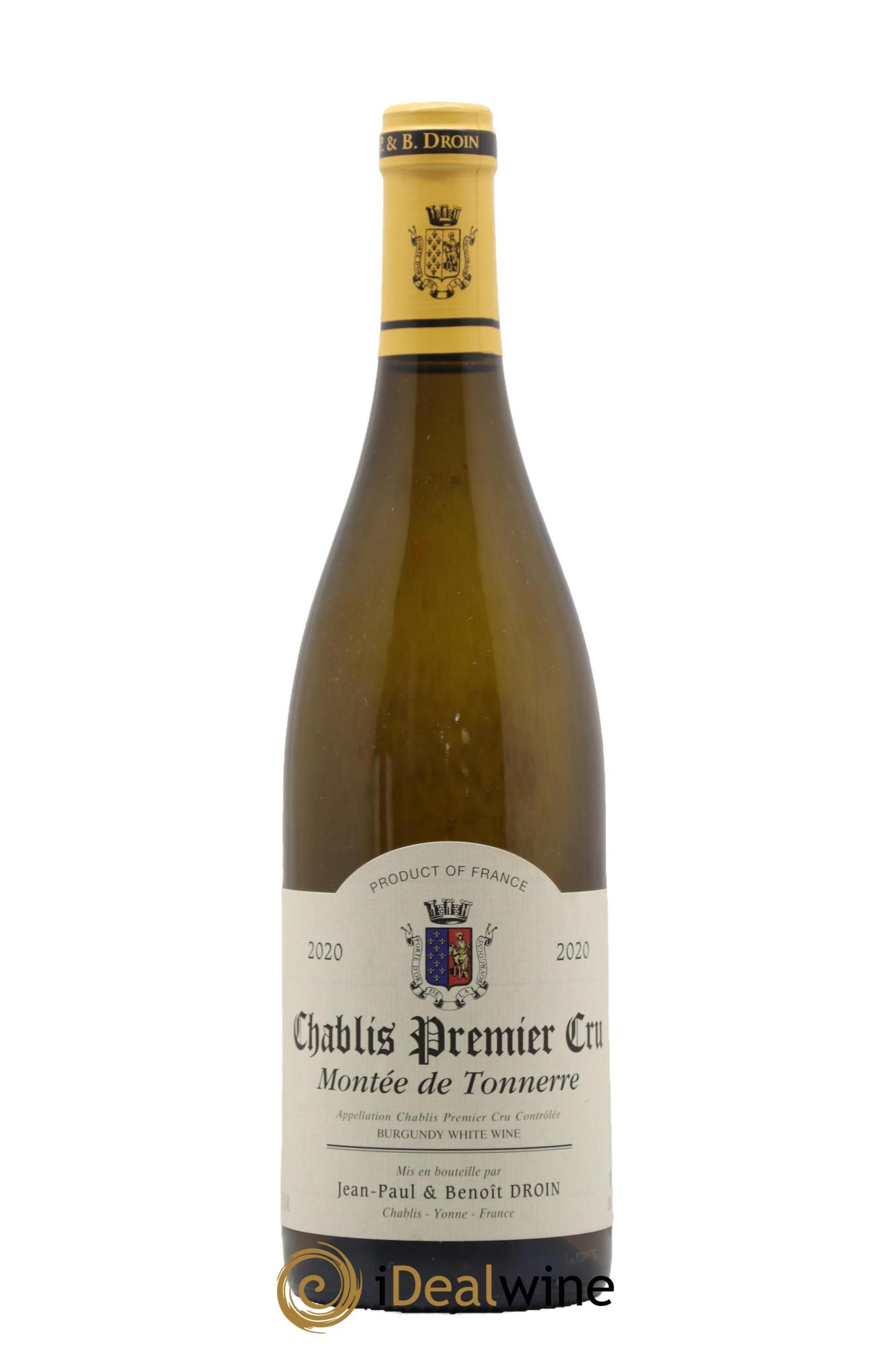 Chablis 1er Cru Montée de Tonnerre Jean-Paul & Benoît Droin (Domaine) 2020 - Posten von 1 Flasche - 0