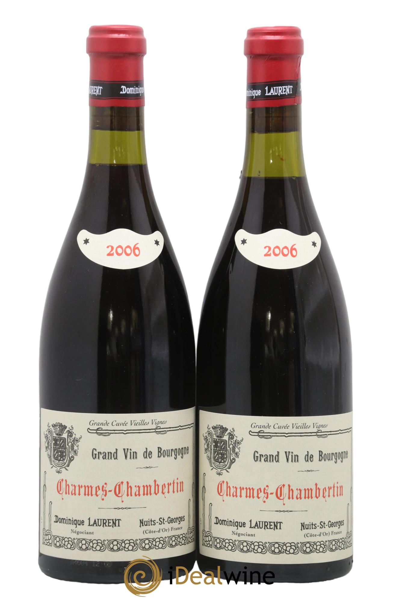 Charmes-Chambertin Grand Cru Vieilles Vignes Dominique Laurent 2006 - Lot of 2 bottles - 0