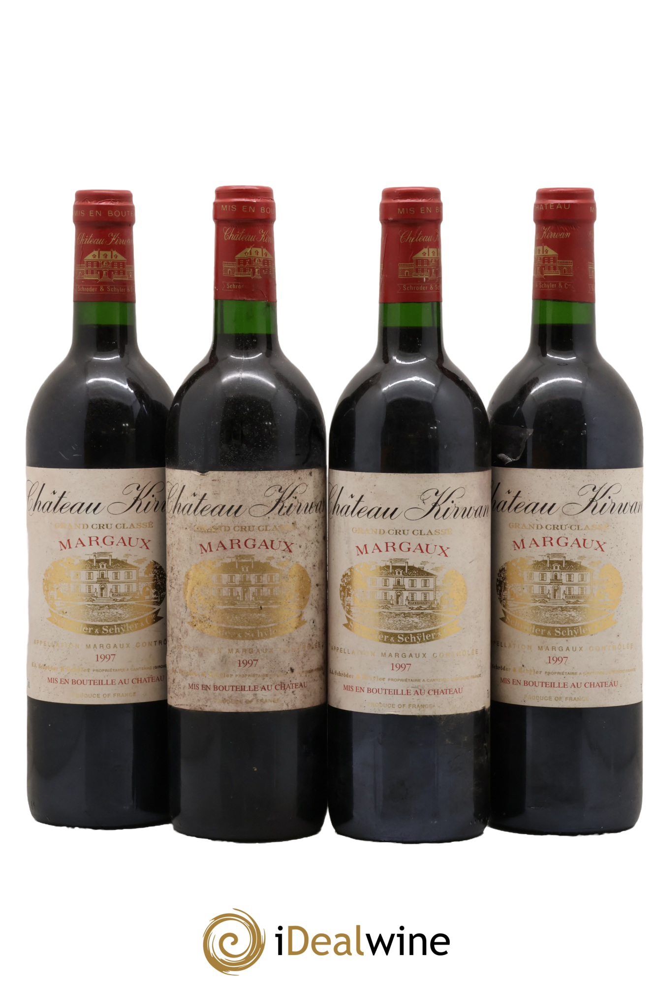 Château Kirwan 3ème Grand Cru Classé 1997 - Posten von 4 Flaschen - 0