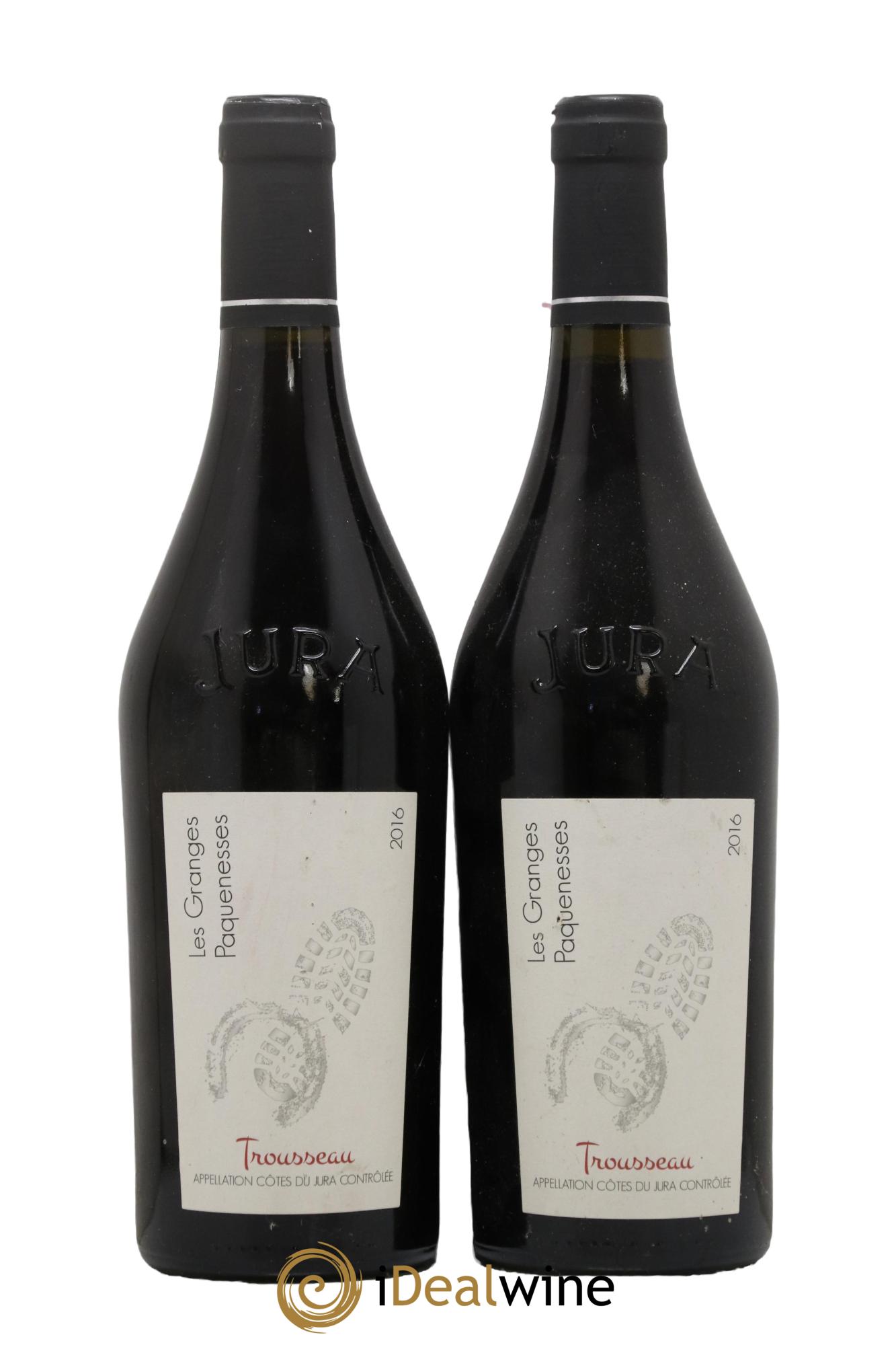 Côtes du Jura Trousseau Les Granges Paquenesses 2016 - Lot of 3 bottles - 0