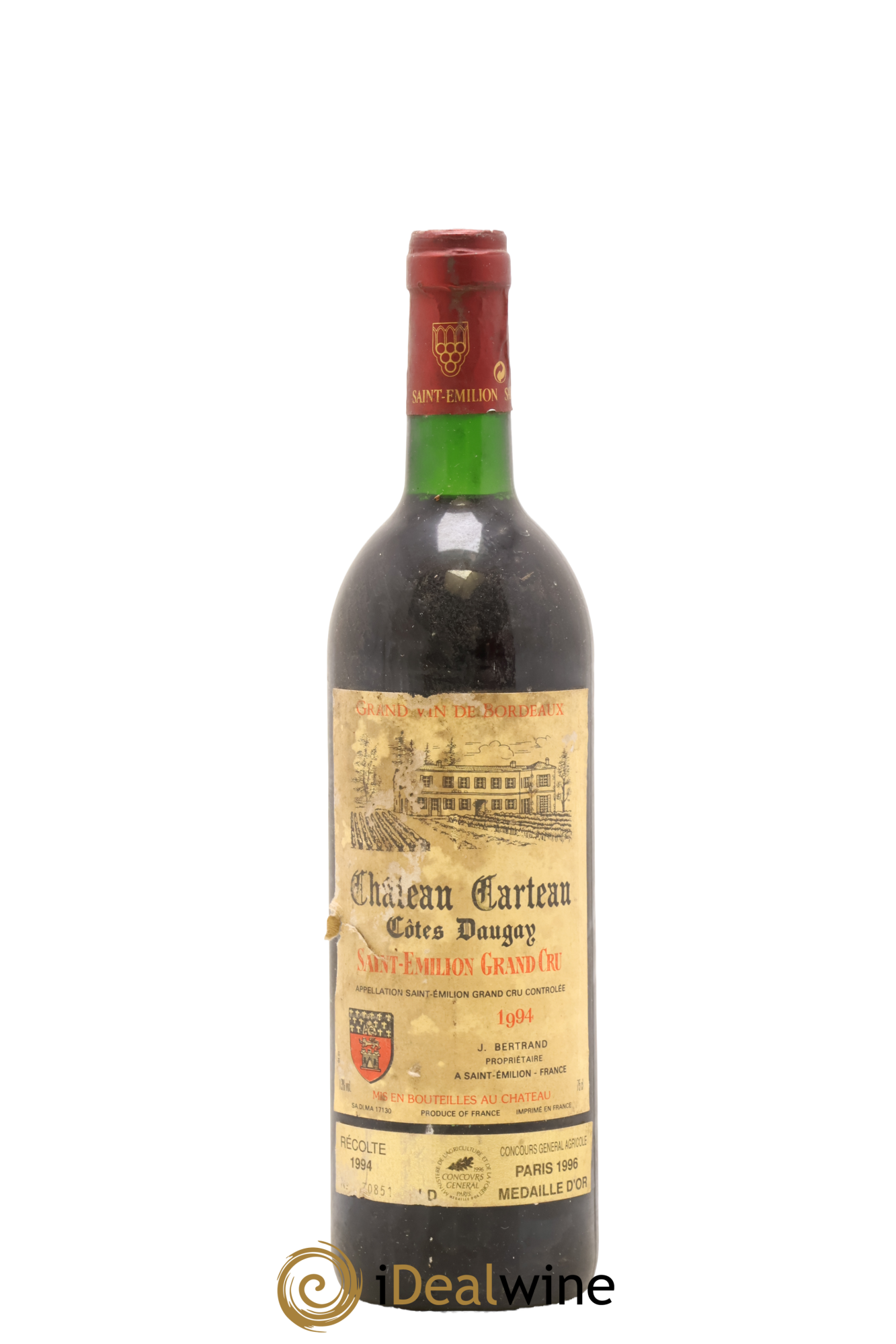 Saint-Émilion Grand Cru Côte Daugay Chateau Carteau 1994 - Lot de 1 bouteille - 0