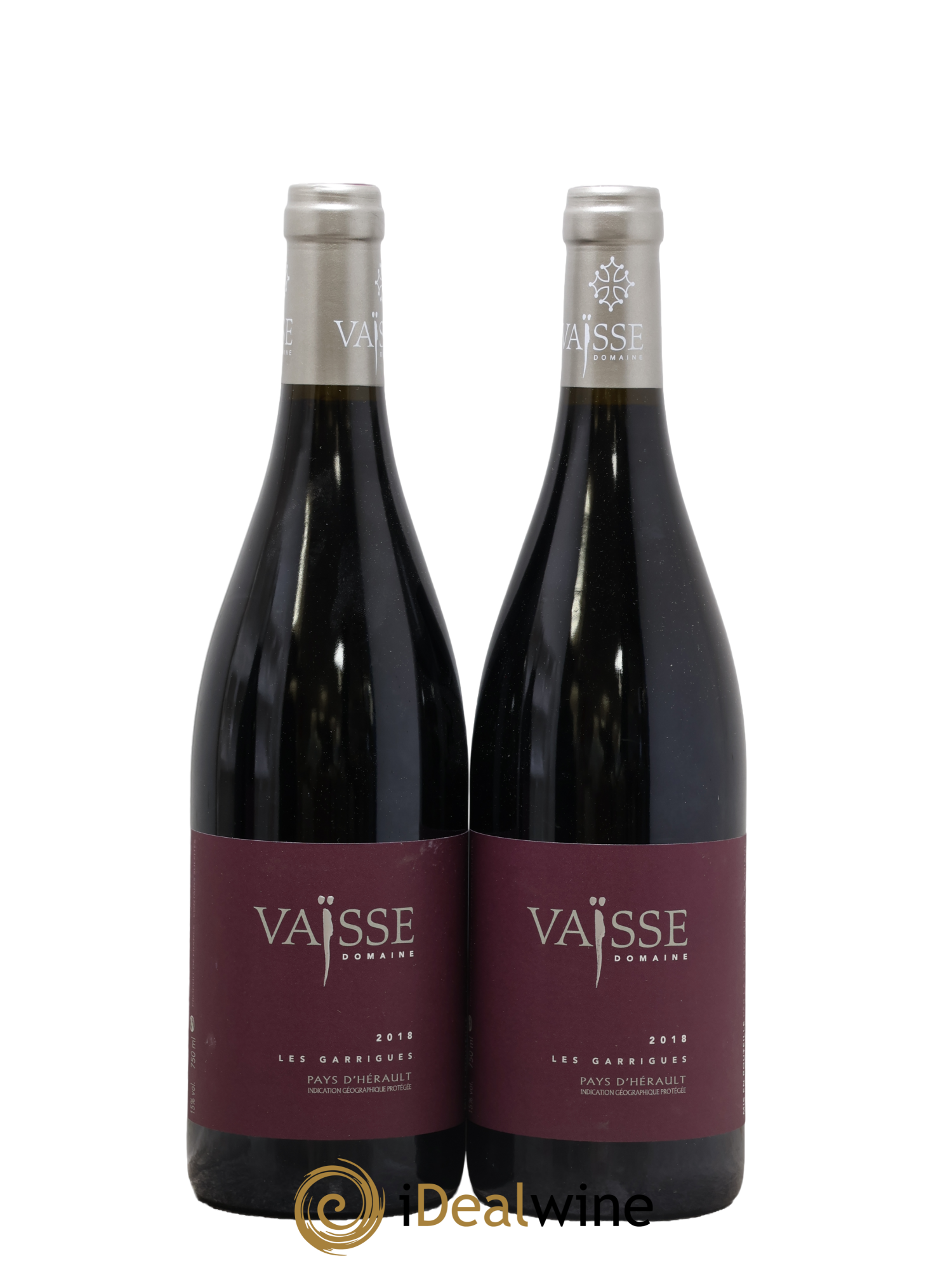 Pays d'Hérault Les Garrigues Vaisse (Domaine) 2018 - Lot of 2 bottles - 0