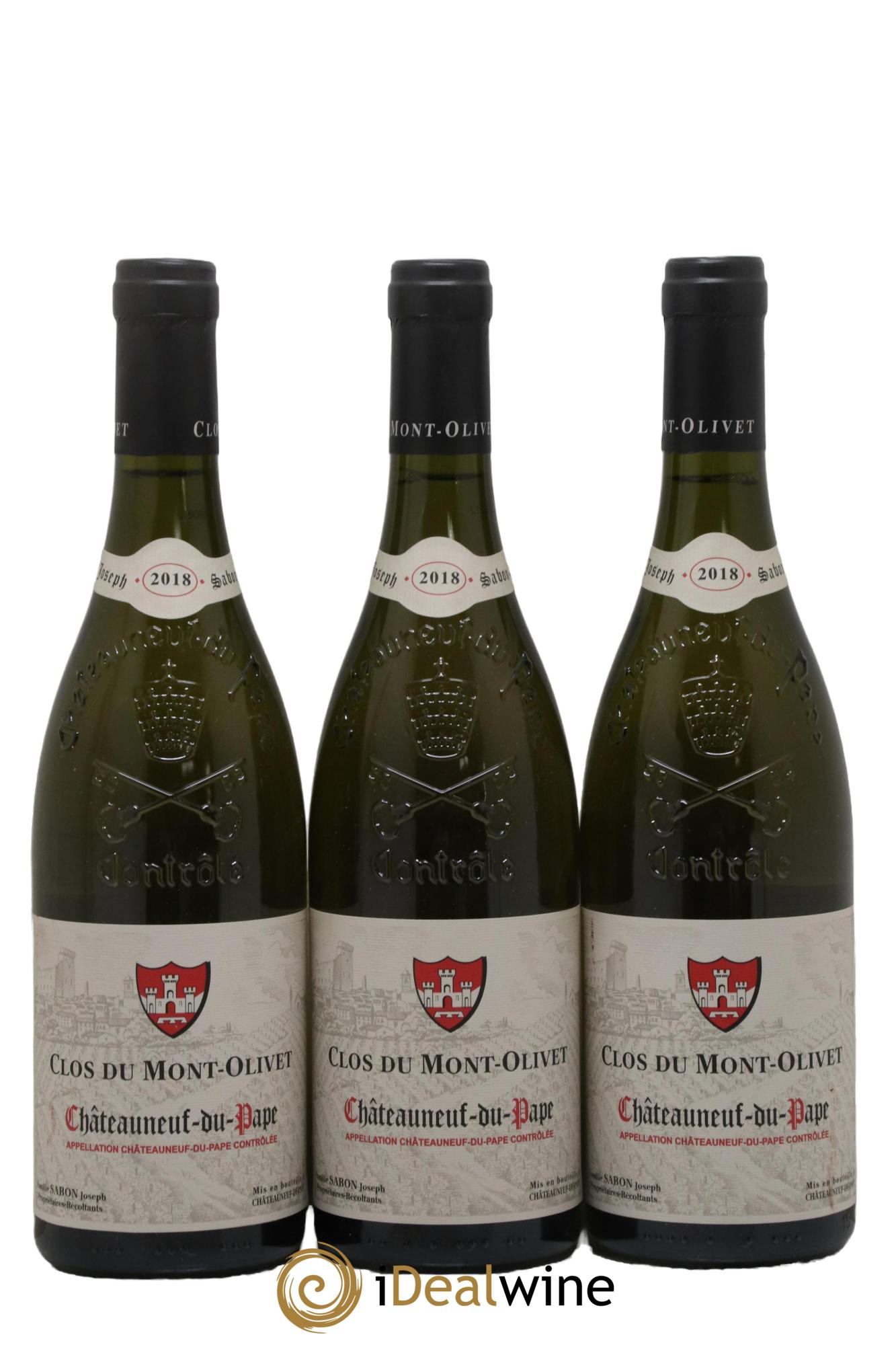 Châteauneuf-du-Pape Clos du Mont-Olivet 2018 - Lot de 3 bouteilles - 0