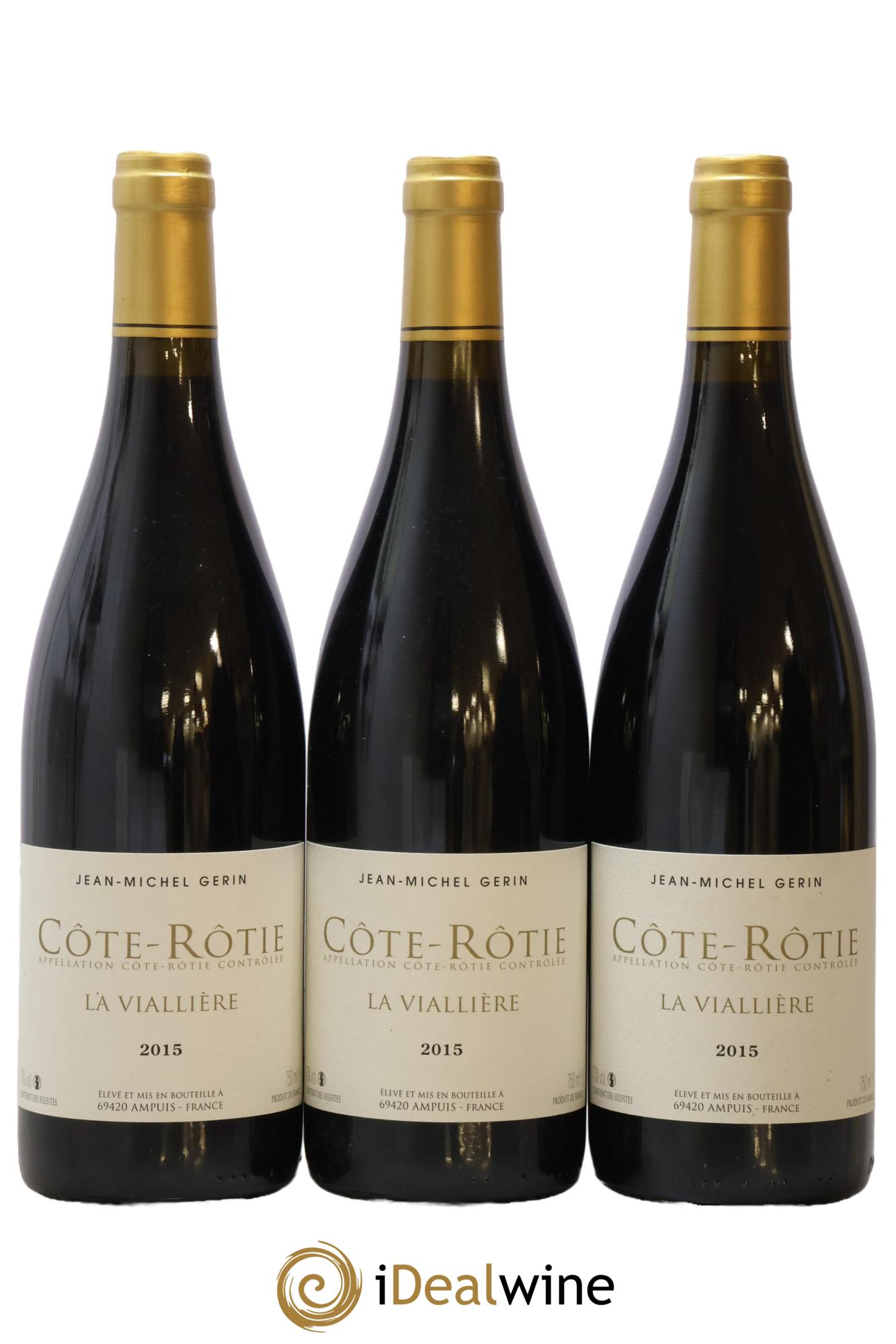 Côte-Rôtie La Viallière Jean-Michel Gerin 2015 - Lot de 3 bouteilles - 0