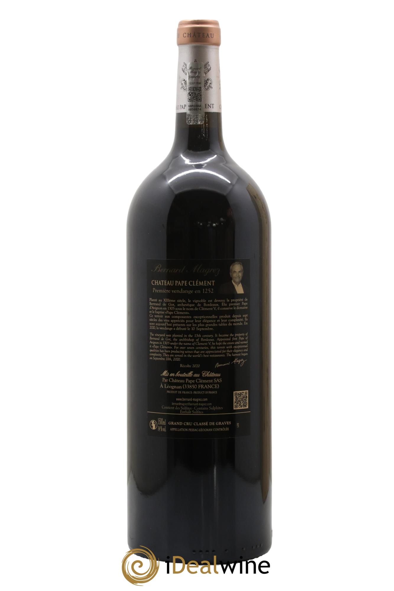 Château Pape Clément Cru Classé de Graves 2020 - Lot de 1 magnum - 2