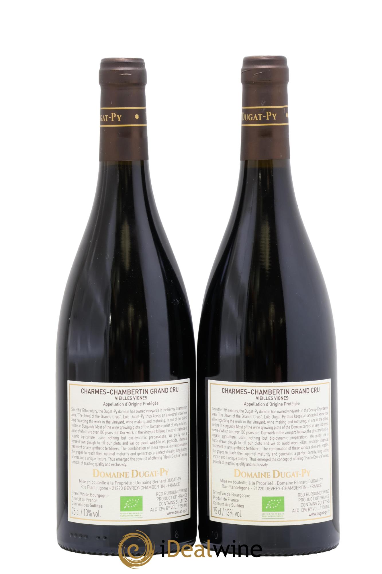 Charmes-Chambertin Grand Cru Vieilles Vignes Dugat-Py 2017 - Lot de 2 bouteilles - 1