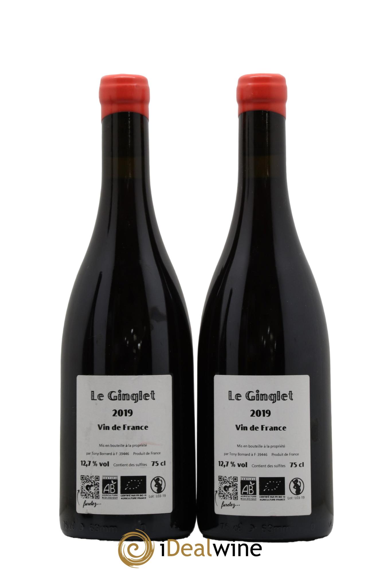 Vin de France Le Ginglet Tony Bornard 2019 - Lot de 2 bouteilles - 1