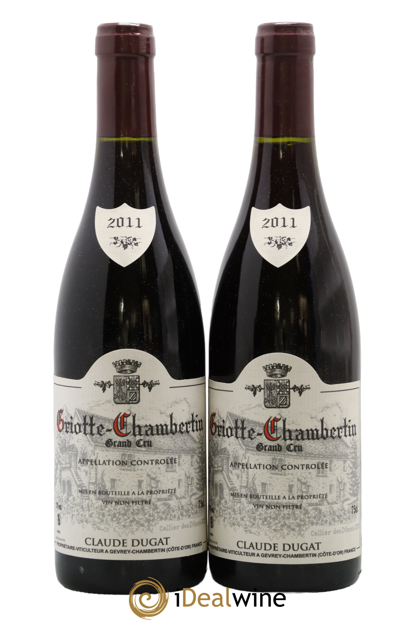 Griotte-Chambertin Grand Cru Claude Dugat 2011 - Lot of 2 bottles - 0