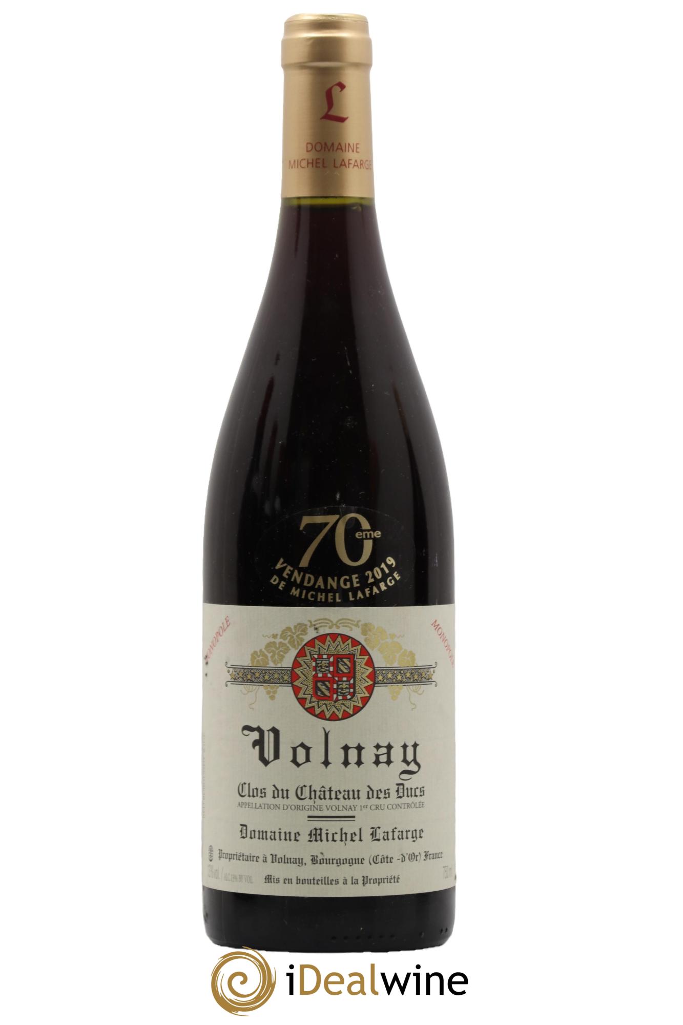 Volnay 1er Cru Clos du Château des Ducs Lafarge (Domaine) 2019 - Lot de 1 bouteille - 0