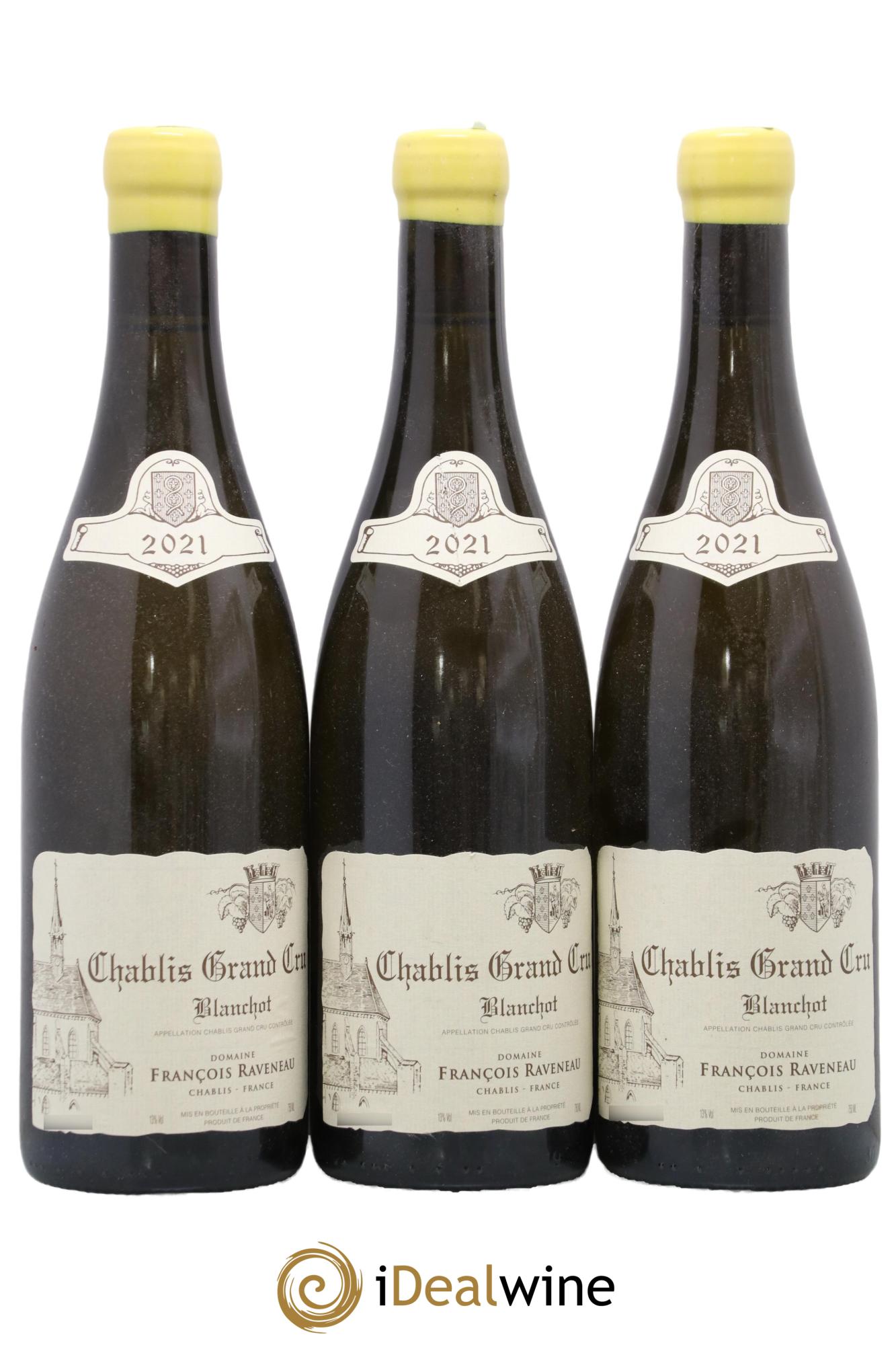 Chablis Grand Cru Blanchot Raveneau (Domaine) 2021 - Posten von 3 Flaschen - 0