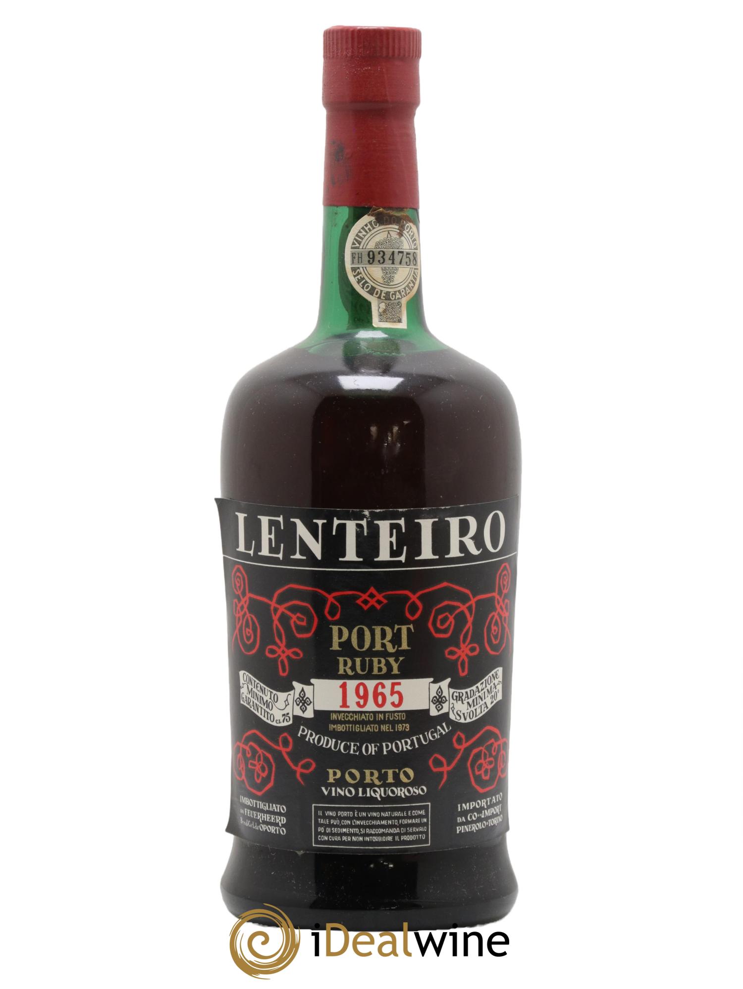 Porto Ruby Lenteito 1965 - Lot de 1 bouteille - 0