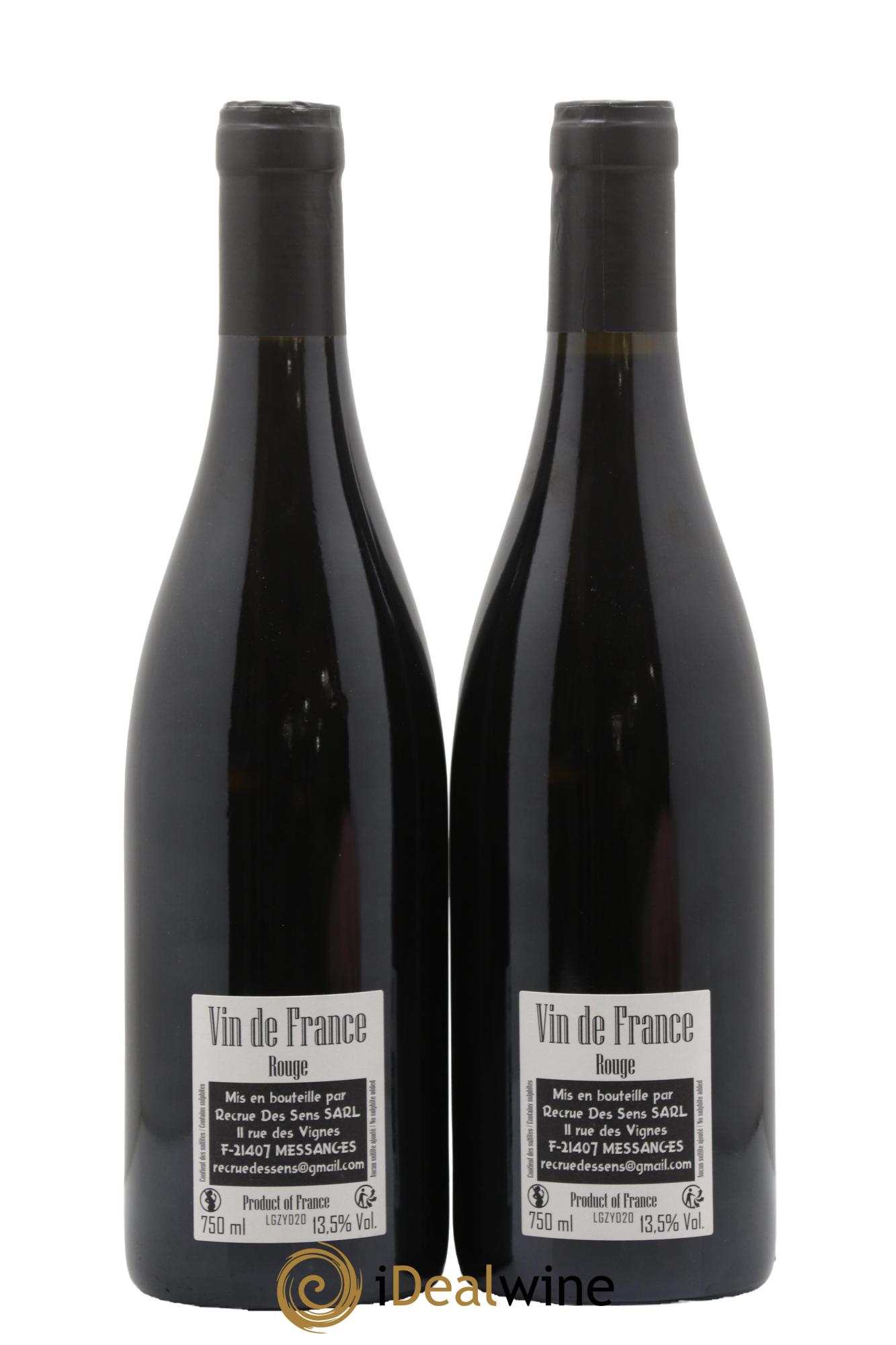 Vin de France La Gouzotte Yann Durieux - Recrue des Sens 2020 - Lotto di 2 bottiglie - 1