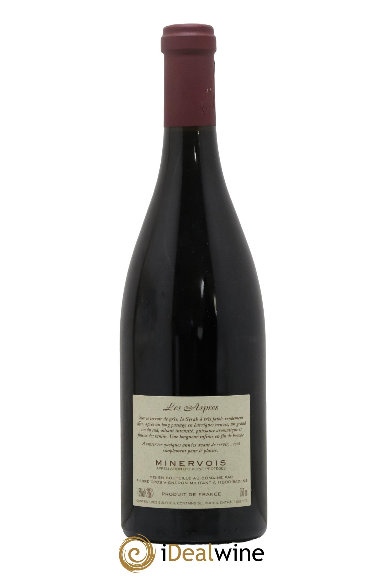 Minervois Les Aspres Pierre Cros 2018 - Lot de 1 bouteille - 1