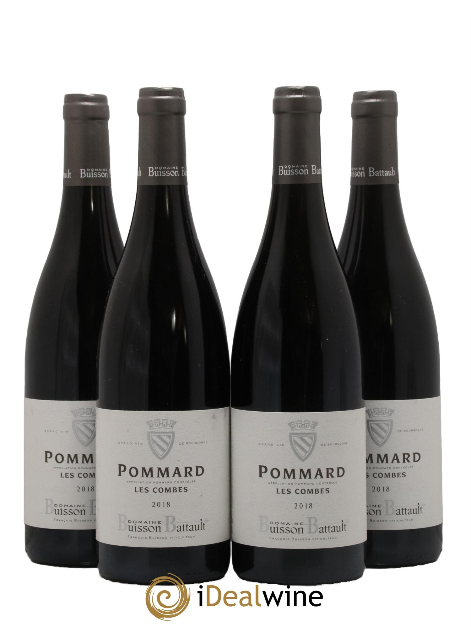 Pommard Les Combes Domaine Buisson Battault 2018 - Lot de 4 bouteilles - 0