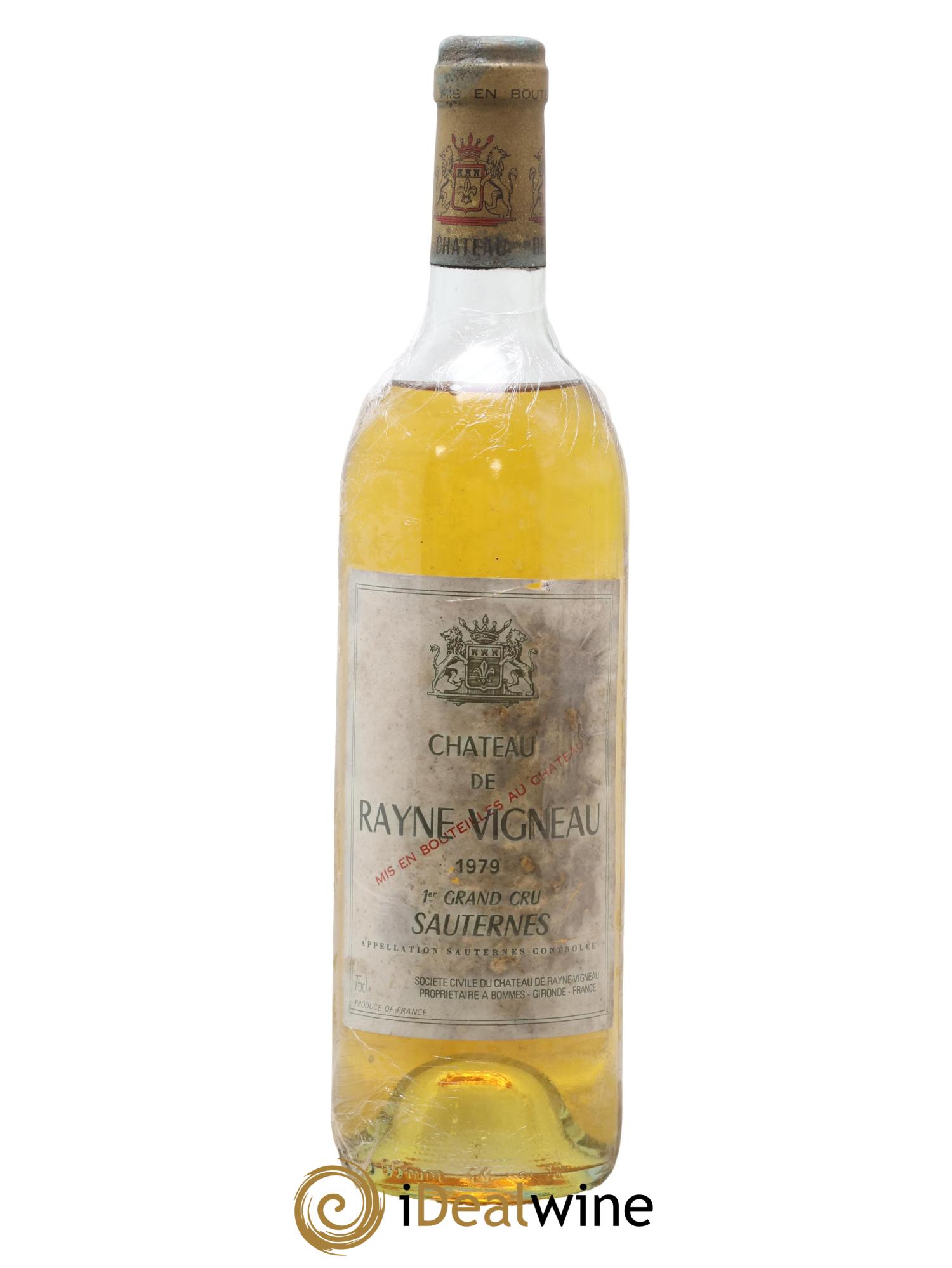 Château de Rayne Vigneau 1er Grand Cru Classé 1979 - Lot de 1 bouteille - 0