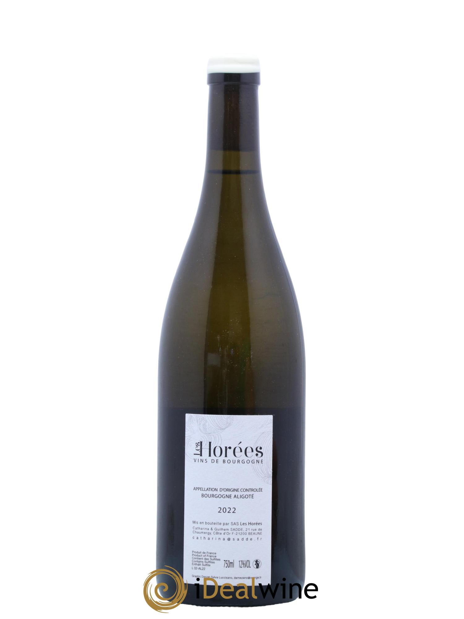 Bourgogne Aligoté En Coulezain Les Horées  2022 - Lot de 1 bouteille - 1