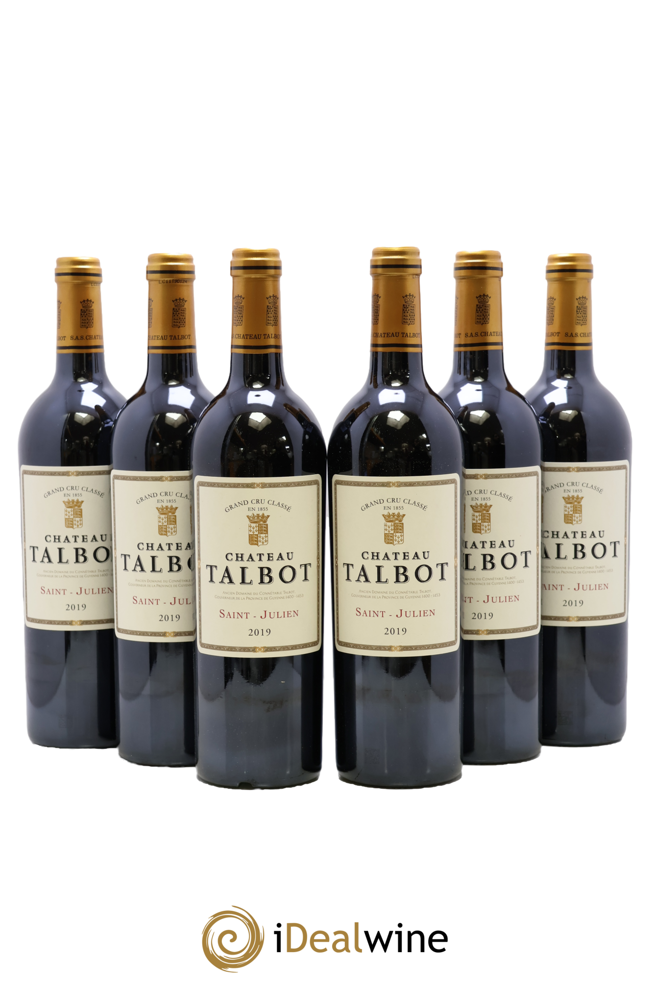 Château Talbot 4ème Grand Cru Classé 2019 - Lotto di 6 bottiglie - 0
