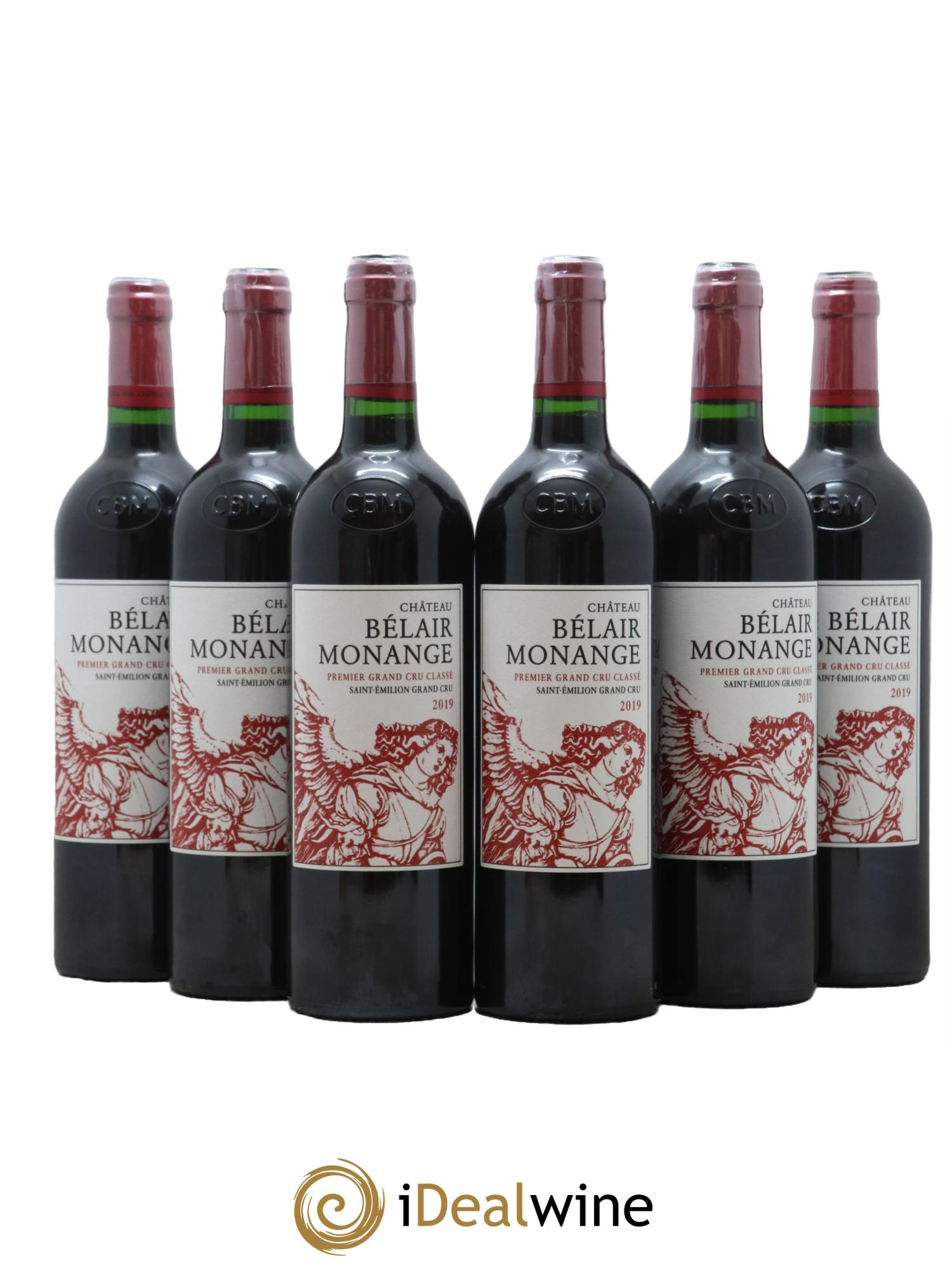 Château Belair (Belair-Monange) 1er Grand Cru Classé B 2019 - Lotto di 6 bottiglie - 0