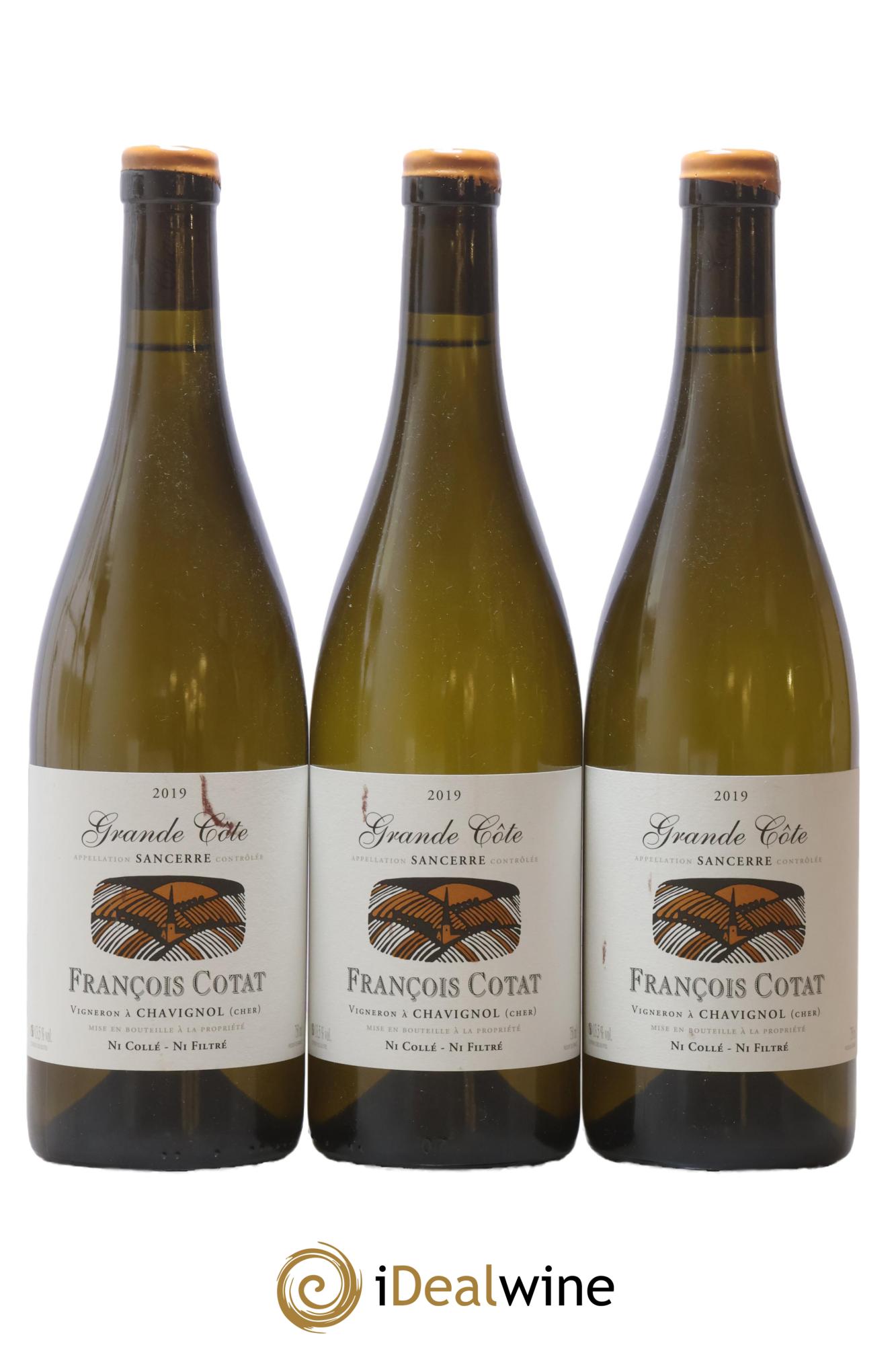 Sancerre La Grande Côte François Cotat 2019 - Posten von 3 Flaschen - 0
