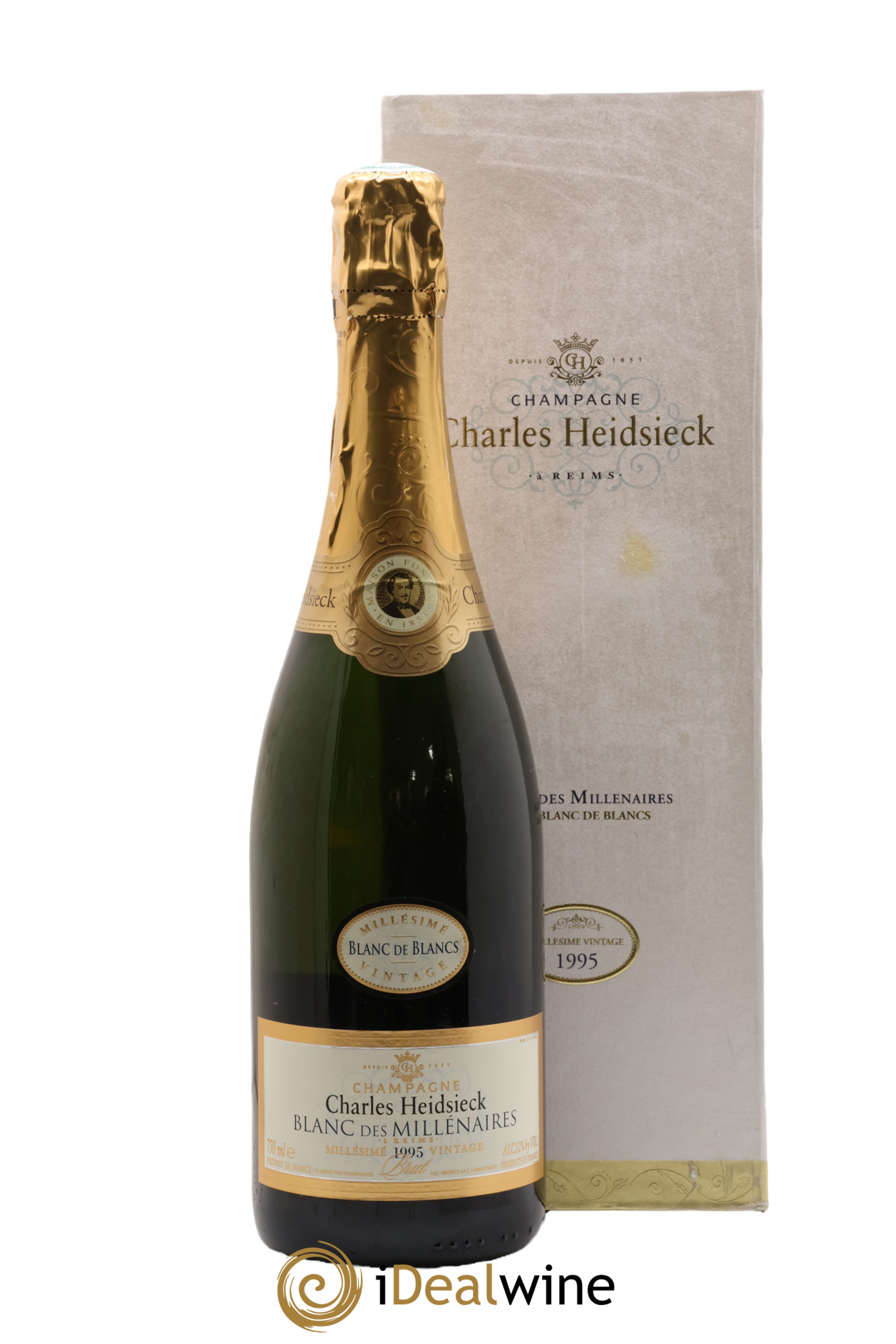Blanc de Blancs Blanc des Millénaires Brut Charles Heidsieck 1995 - Posten von 1 Flasche - 0